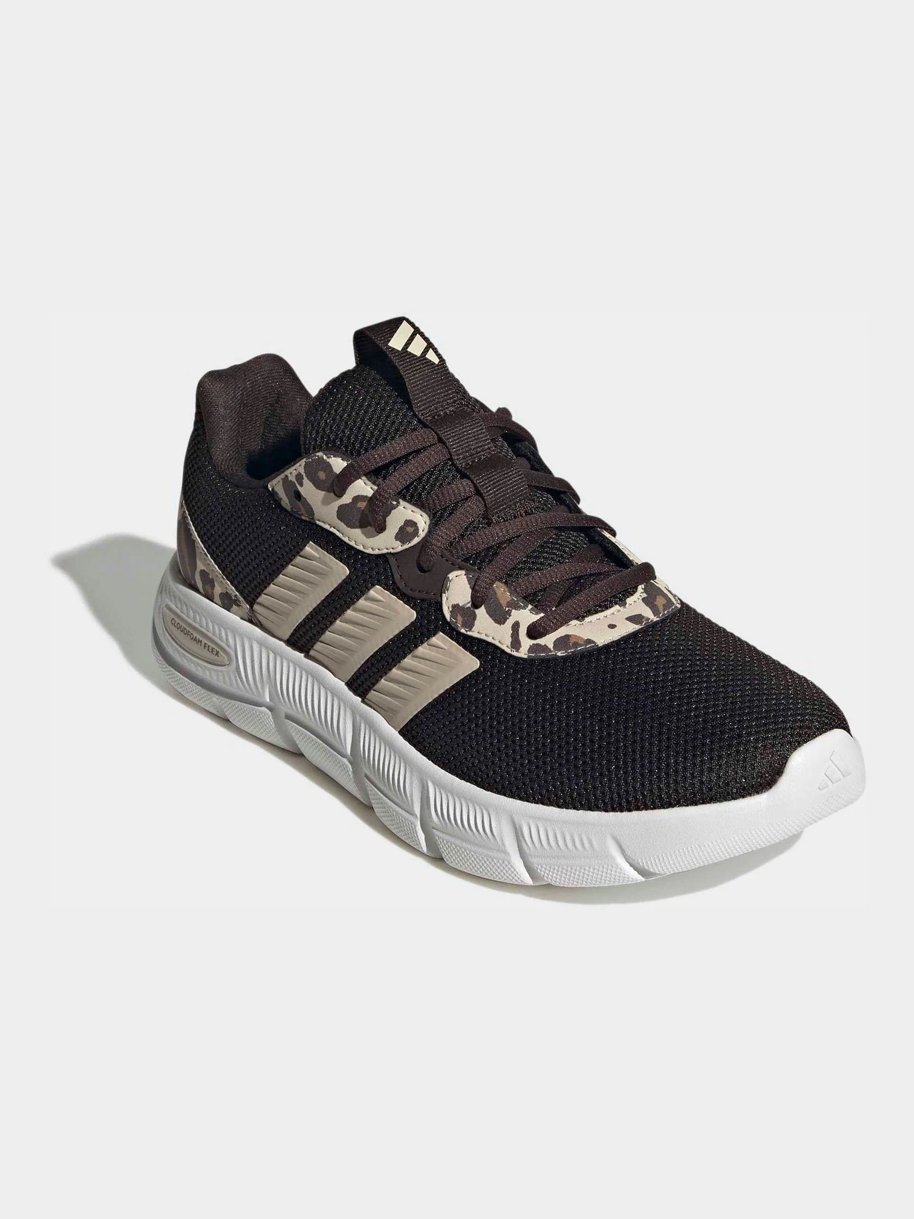 adidas Brown Cloudfoam Flex Trainers