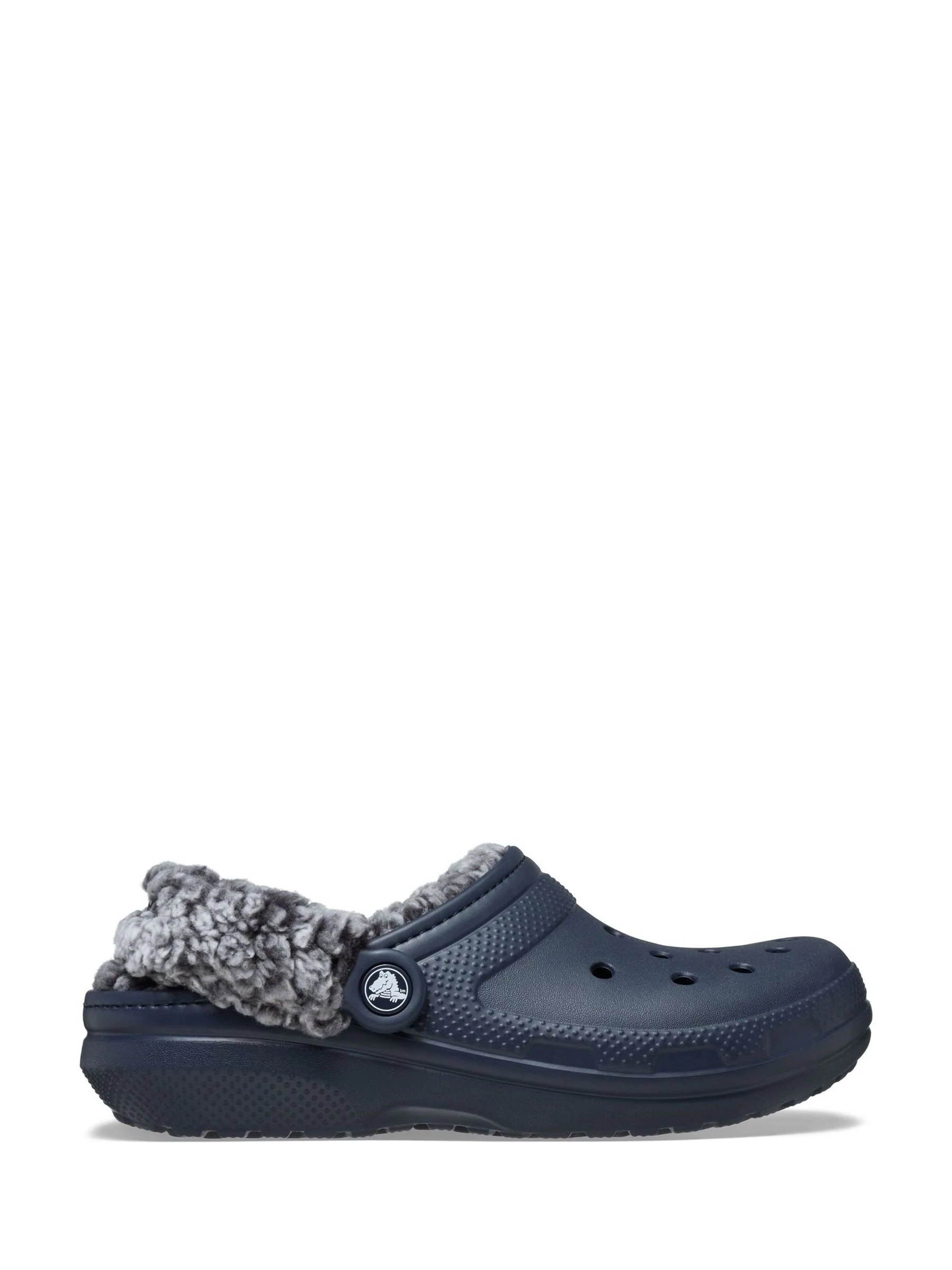 Crocs Blue Classic Fleece Lined Clogs