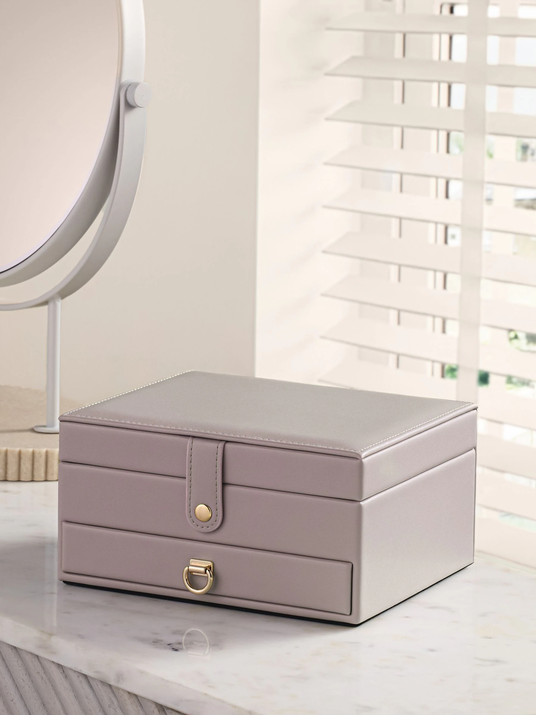 Faux Leather Jewellery Box