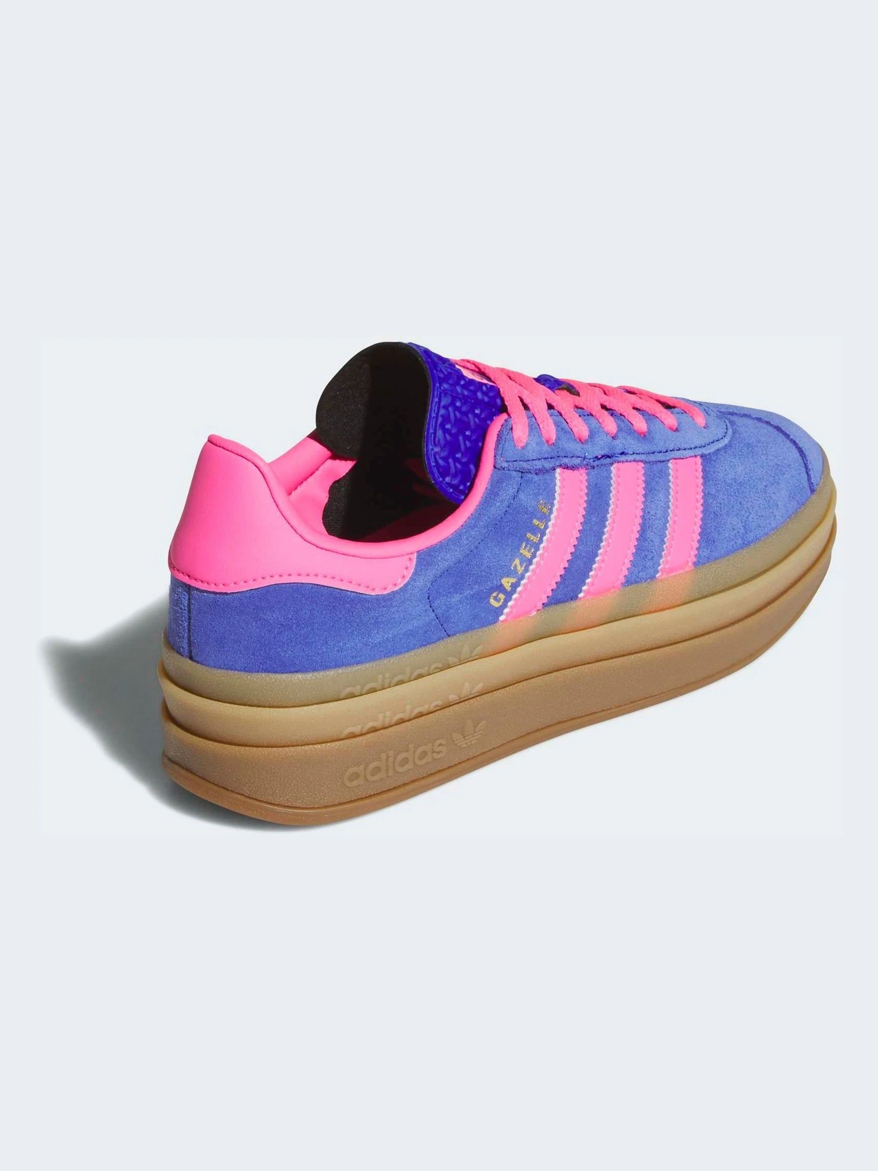 adidas Originals Blue/Pink Gazelle Bold W Trainers