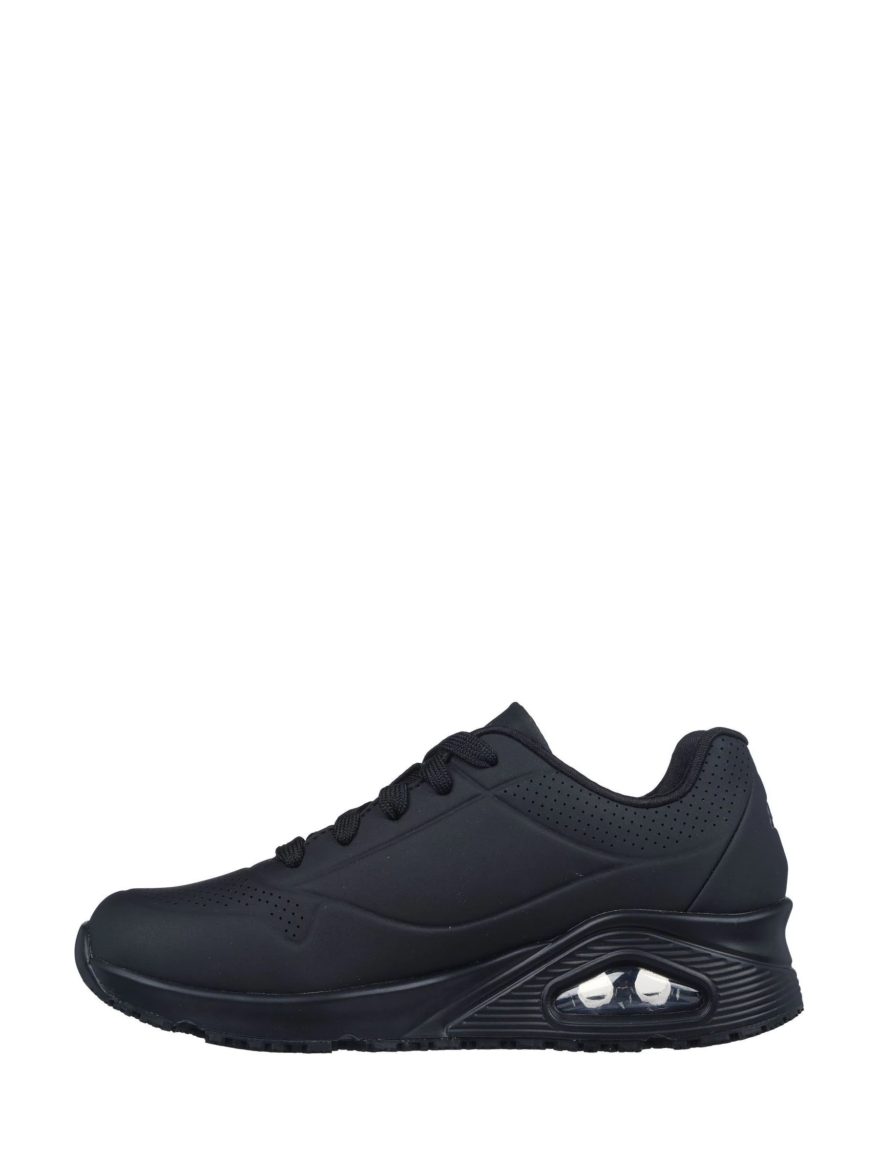 Skechers Black Womens Uno Slip Resistant Work Trainers