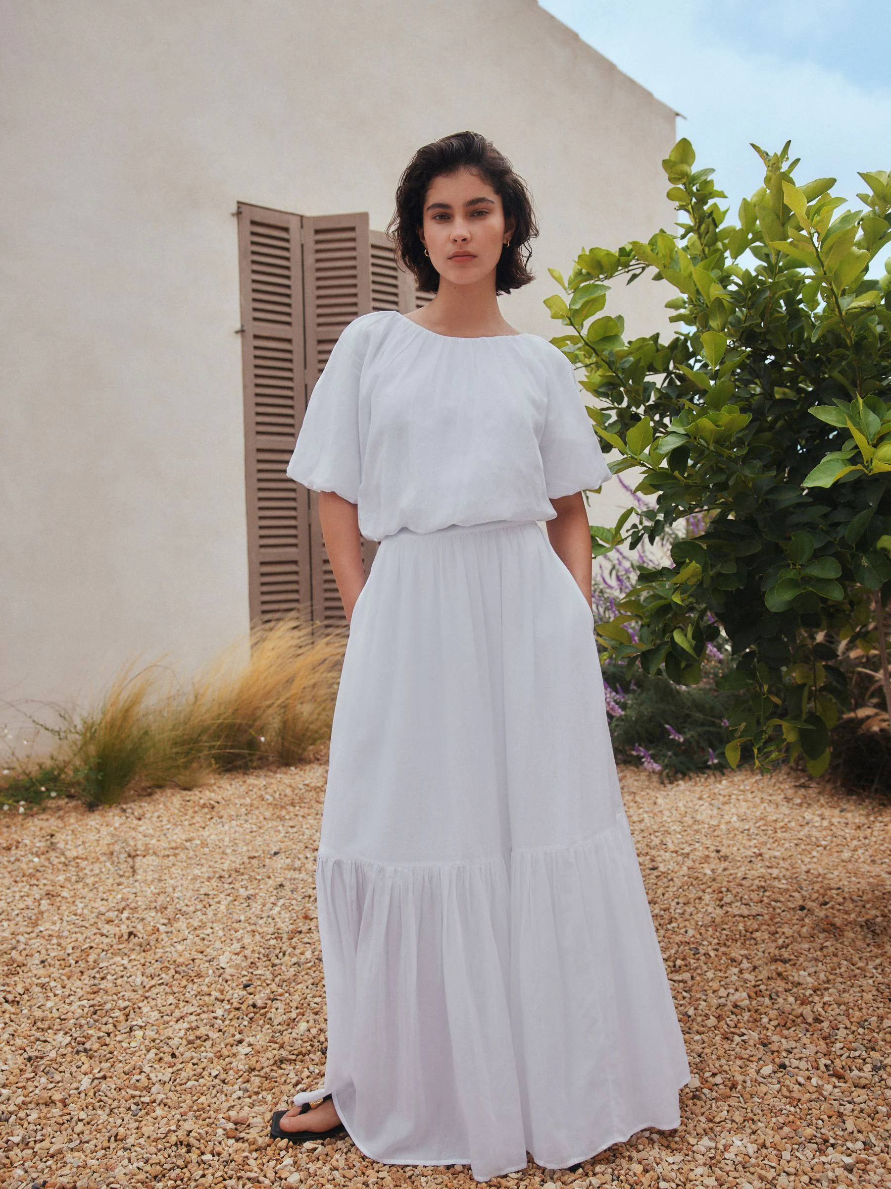 White Summer Maxi Skirt