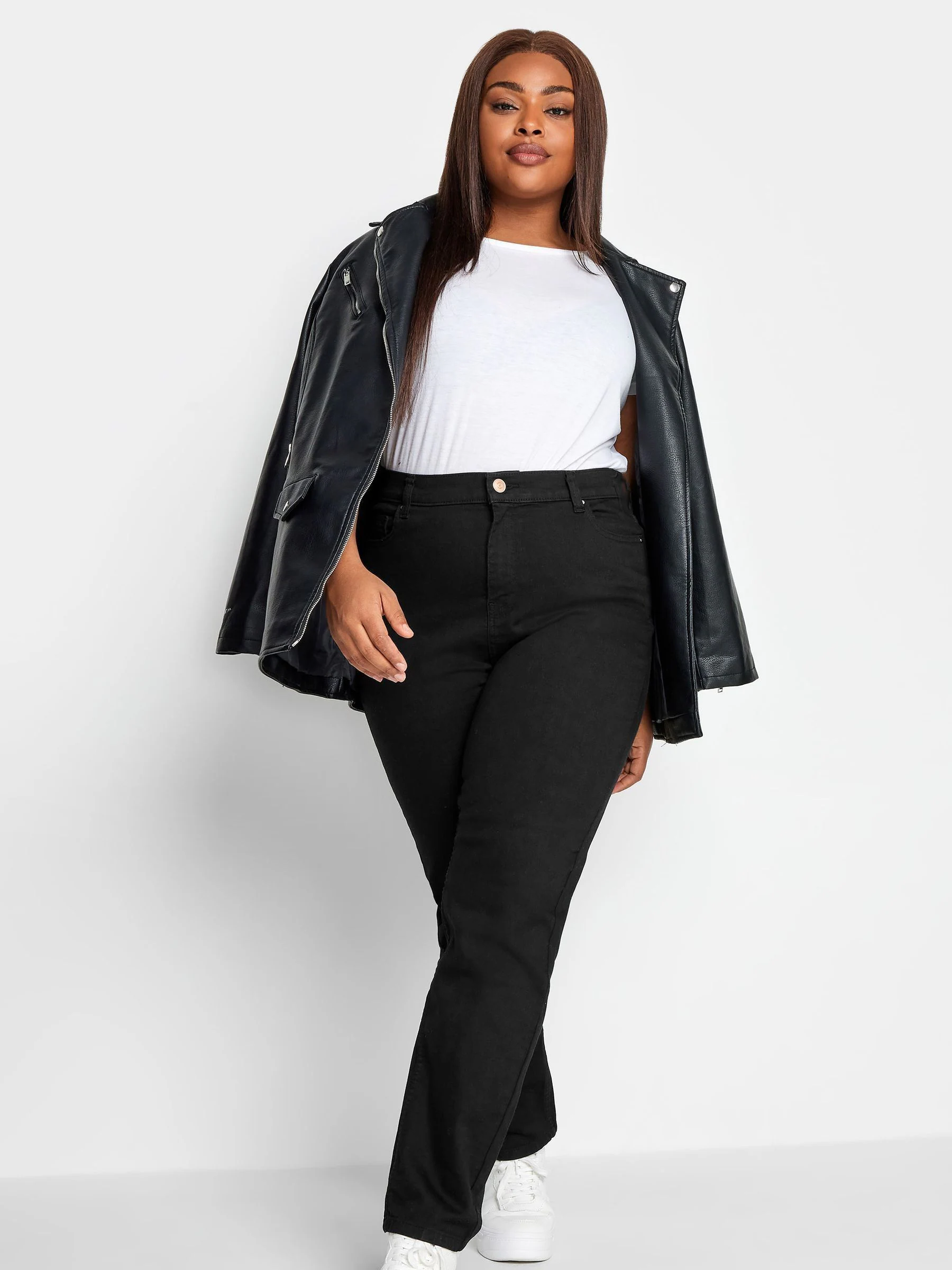 Yours Curve Black RUBY Straight Leg Jean