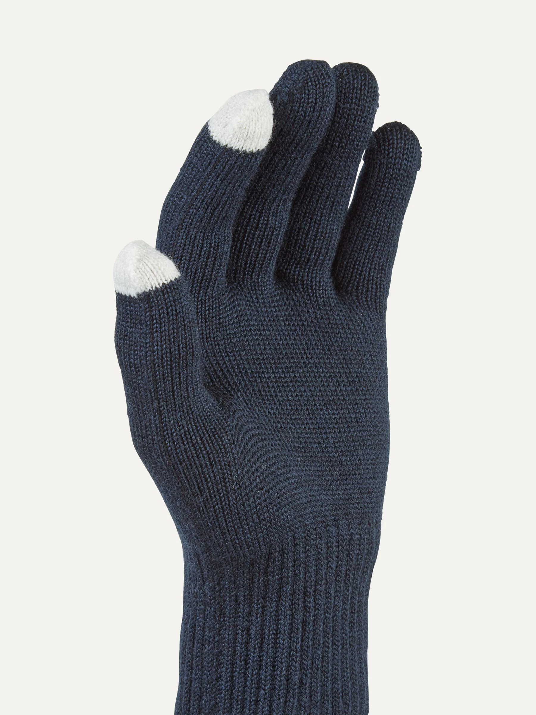 Sealskinz Blue Hanworth Solo Merino Gloves