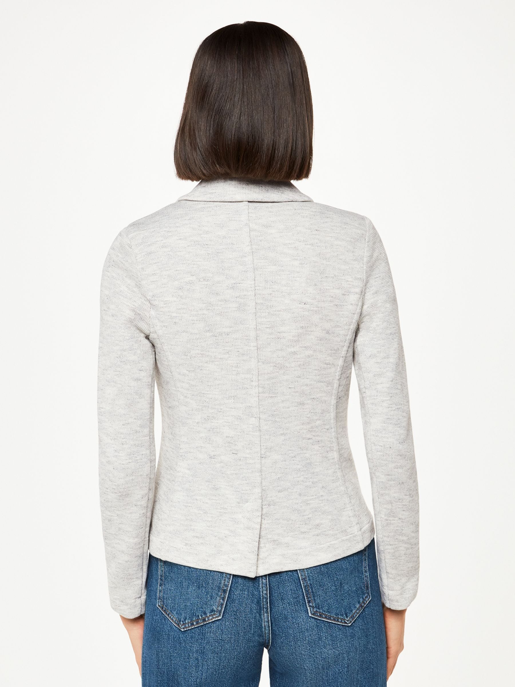 Whistles Grey Slim Jersey Jacket