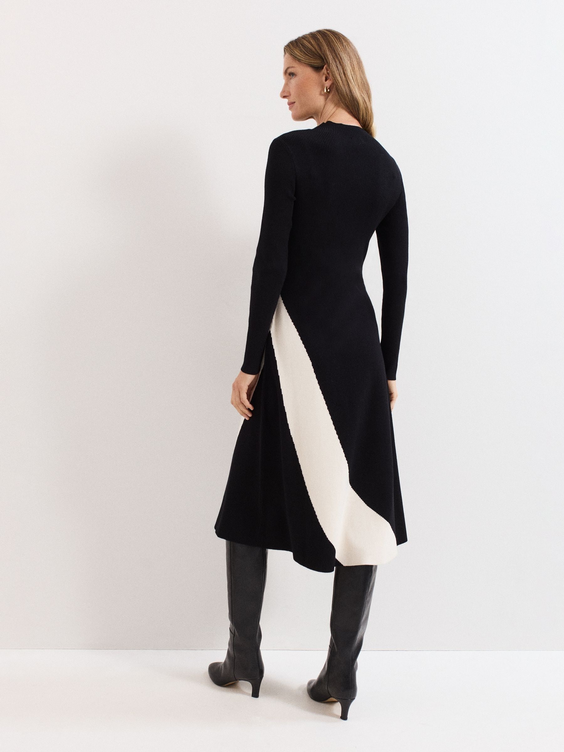 Phase Eight Black Julie Knitted Dress