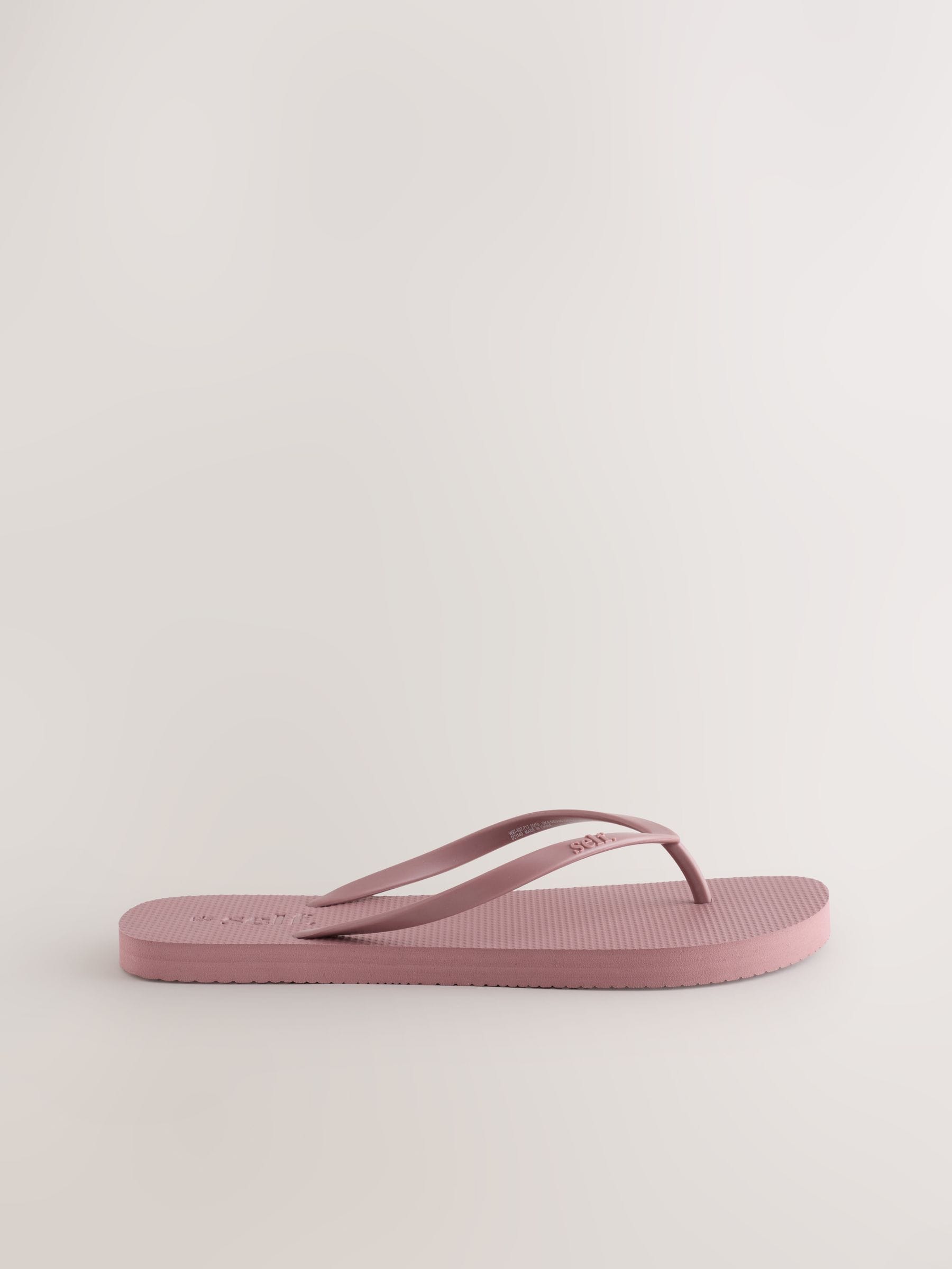 self. Mauve Purple Flip Flops