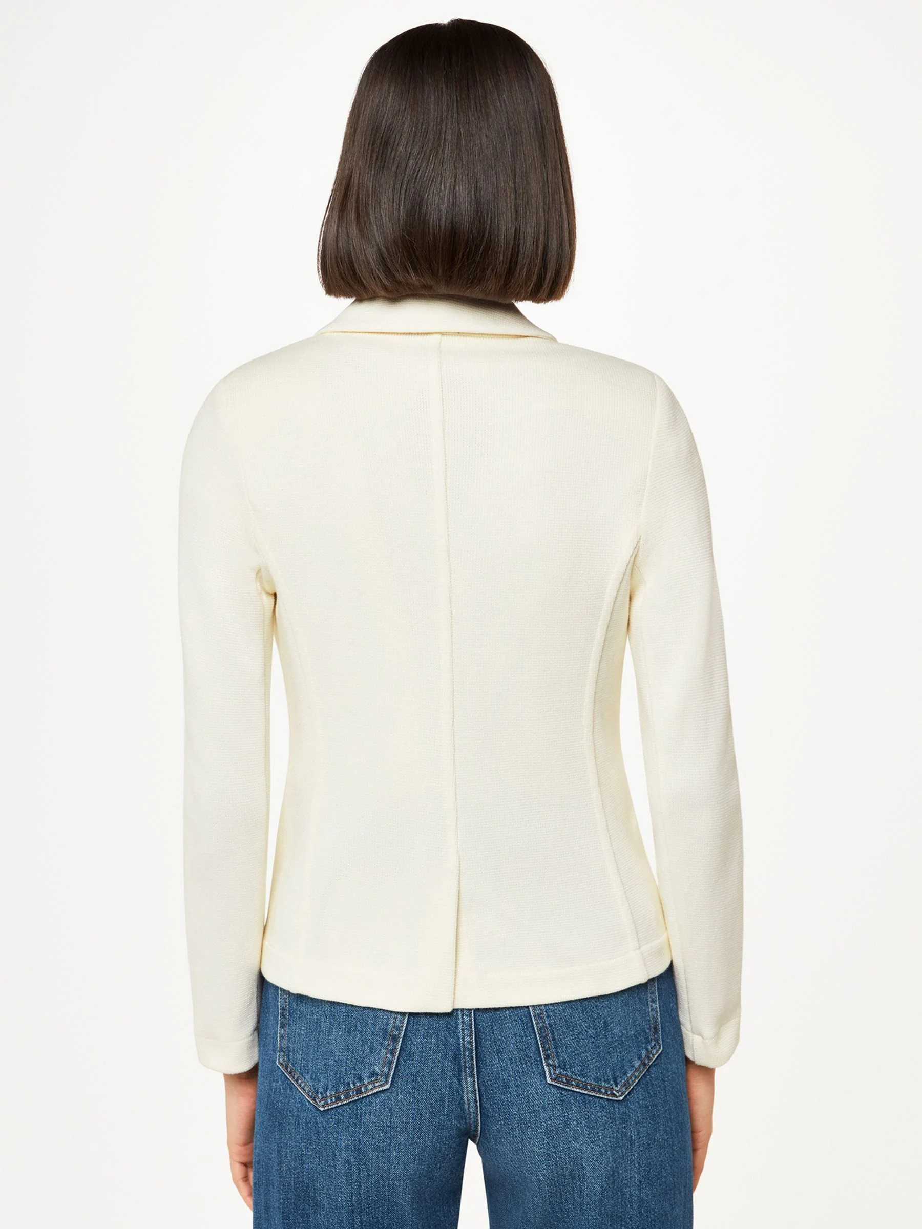 Whistles White Slim Jersey Jacket