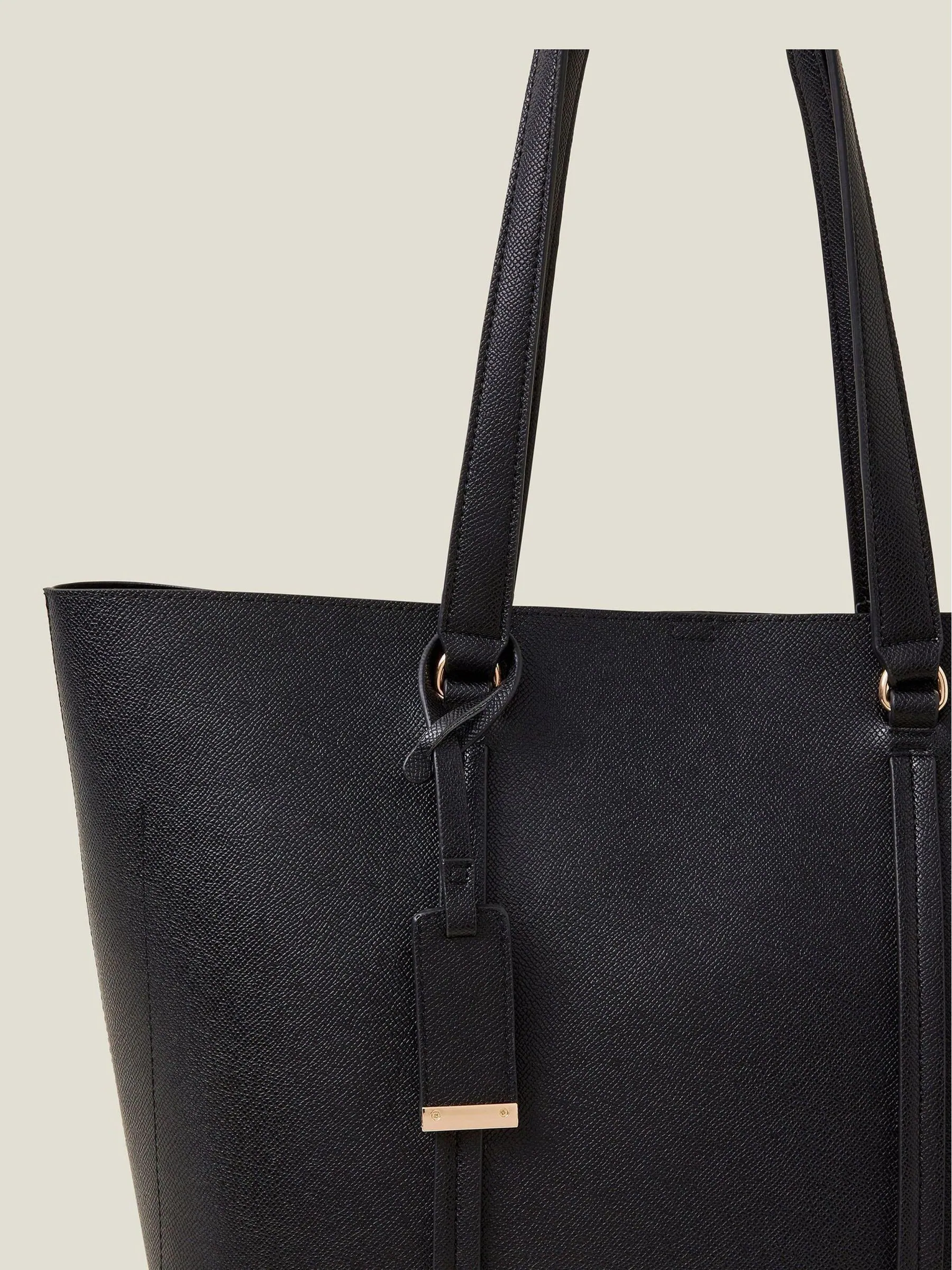 Accessorize Black Classic Large Tote Bag
