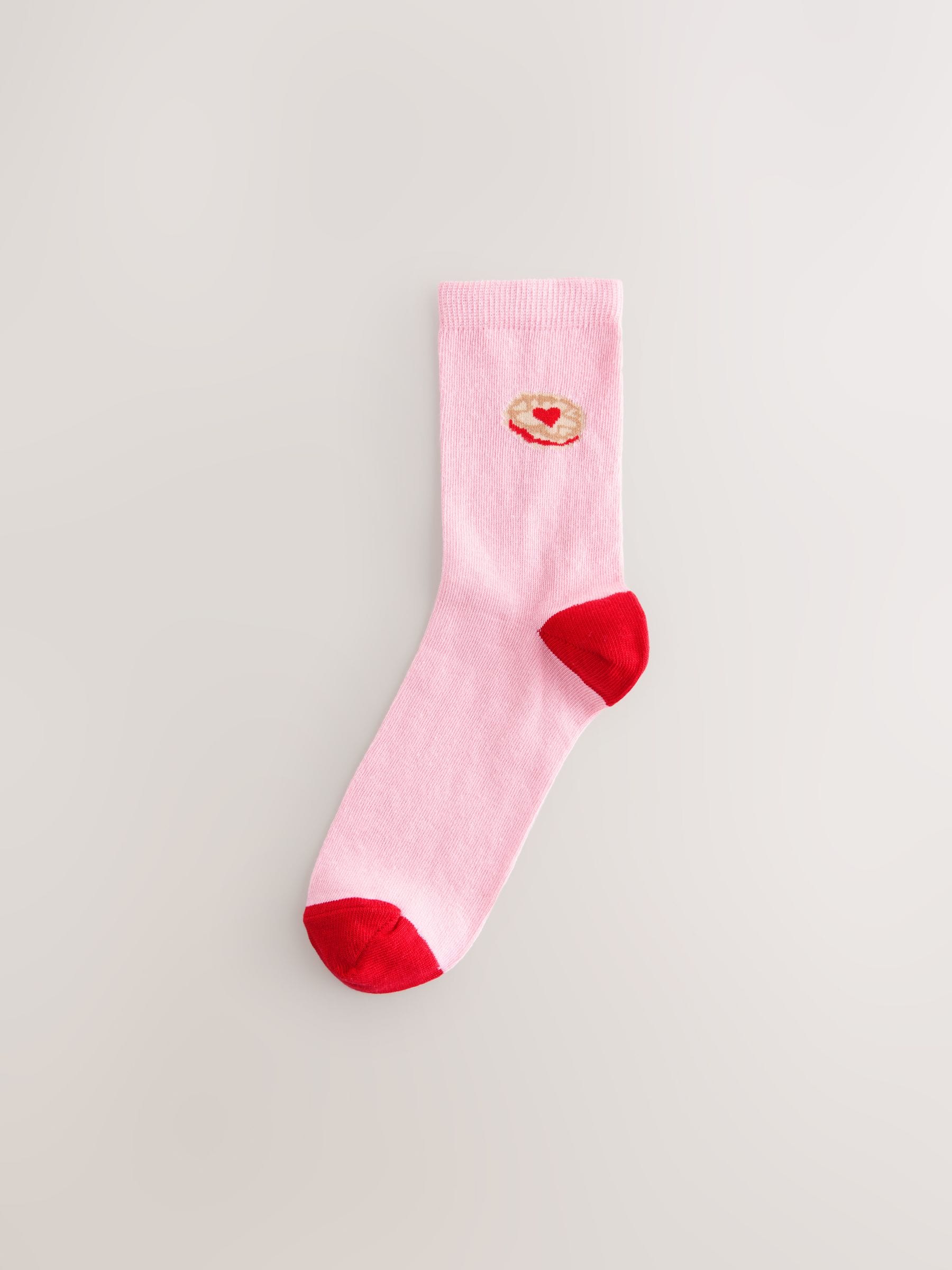 Jammy Heart Ankle Socks 4 Pack