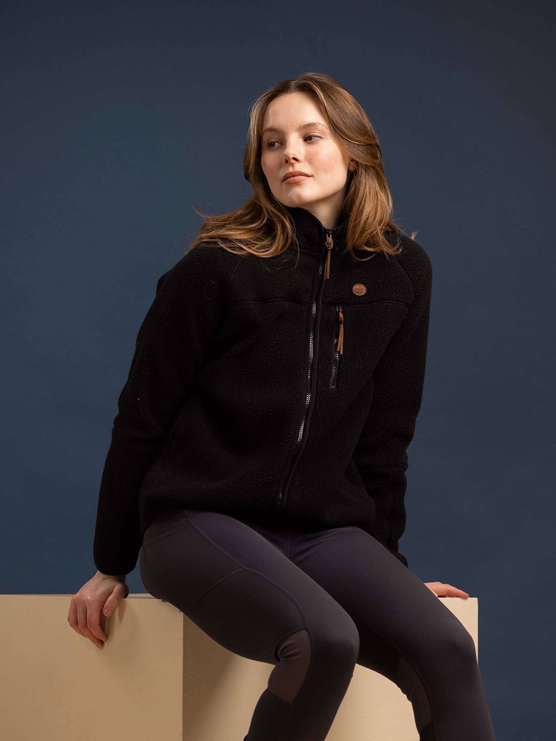 Trespass Quake Fleece Black Jacket