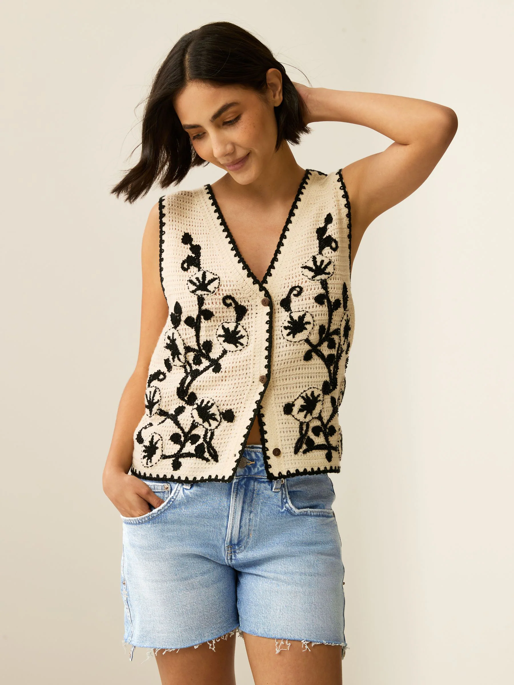 Bleach Denim Boy Shorts