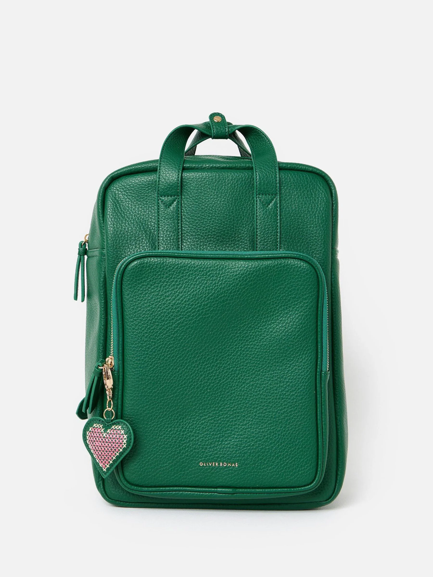 Oliver Bonas Green Mami Laptop Backpack