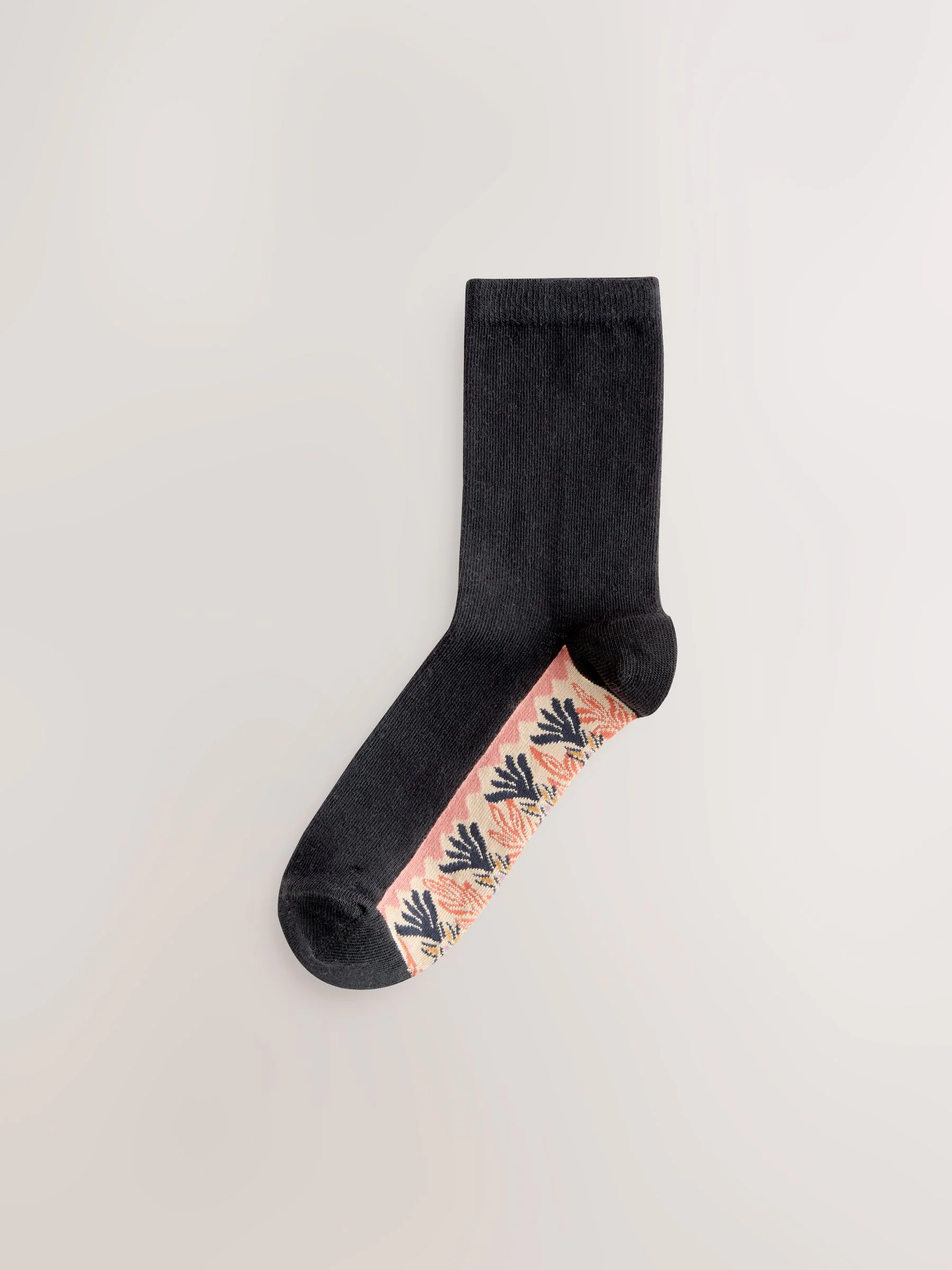 Marrakesh Mix Print Footbed Ankle Socks 5 Pack