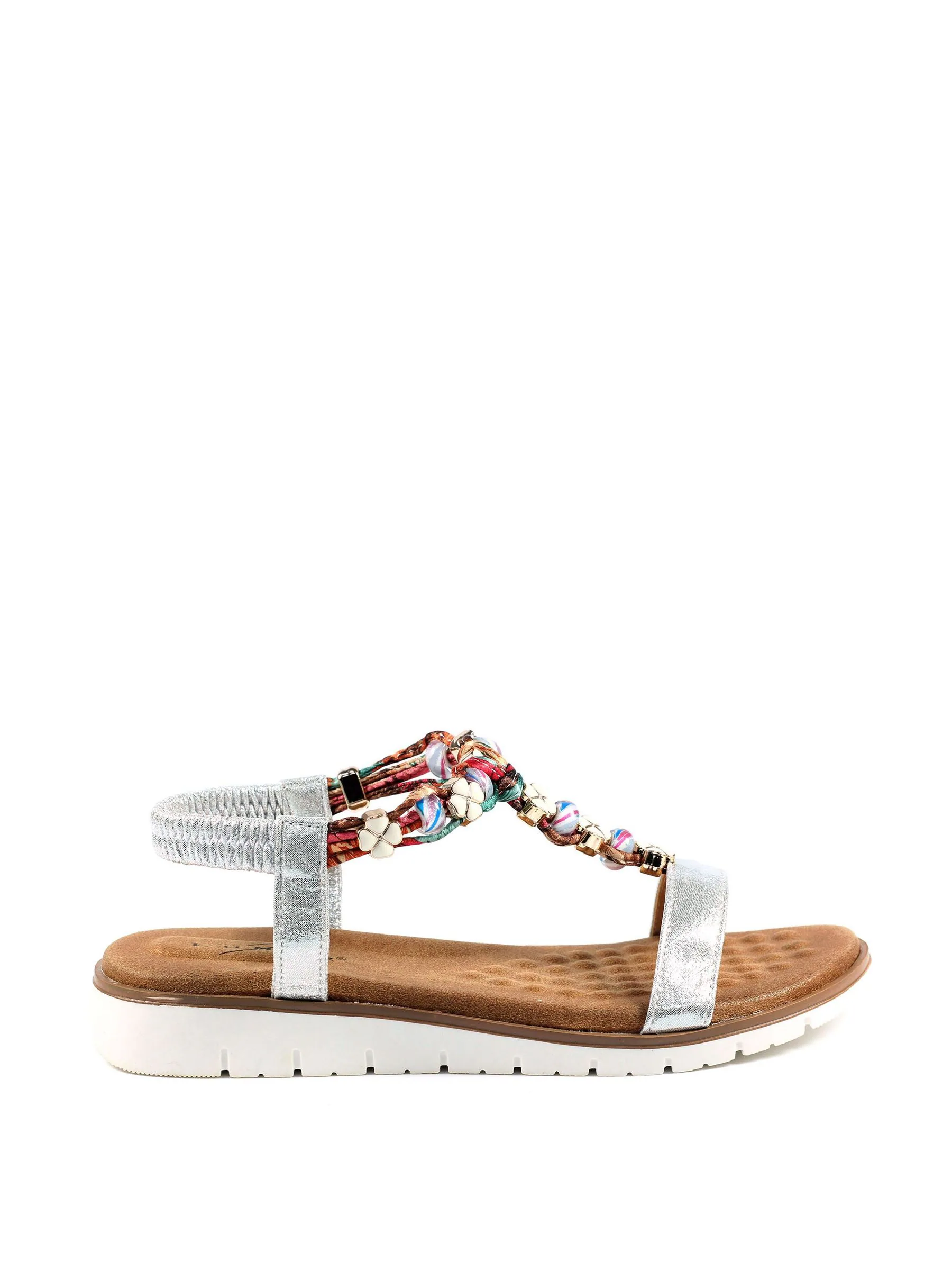 Lunar Silver Sandals