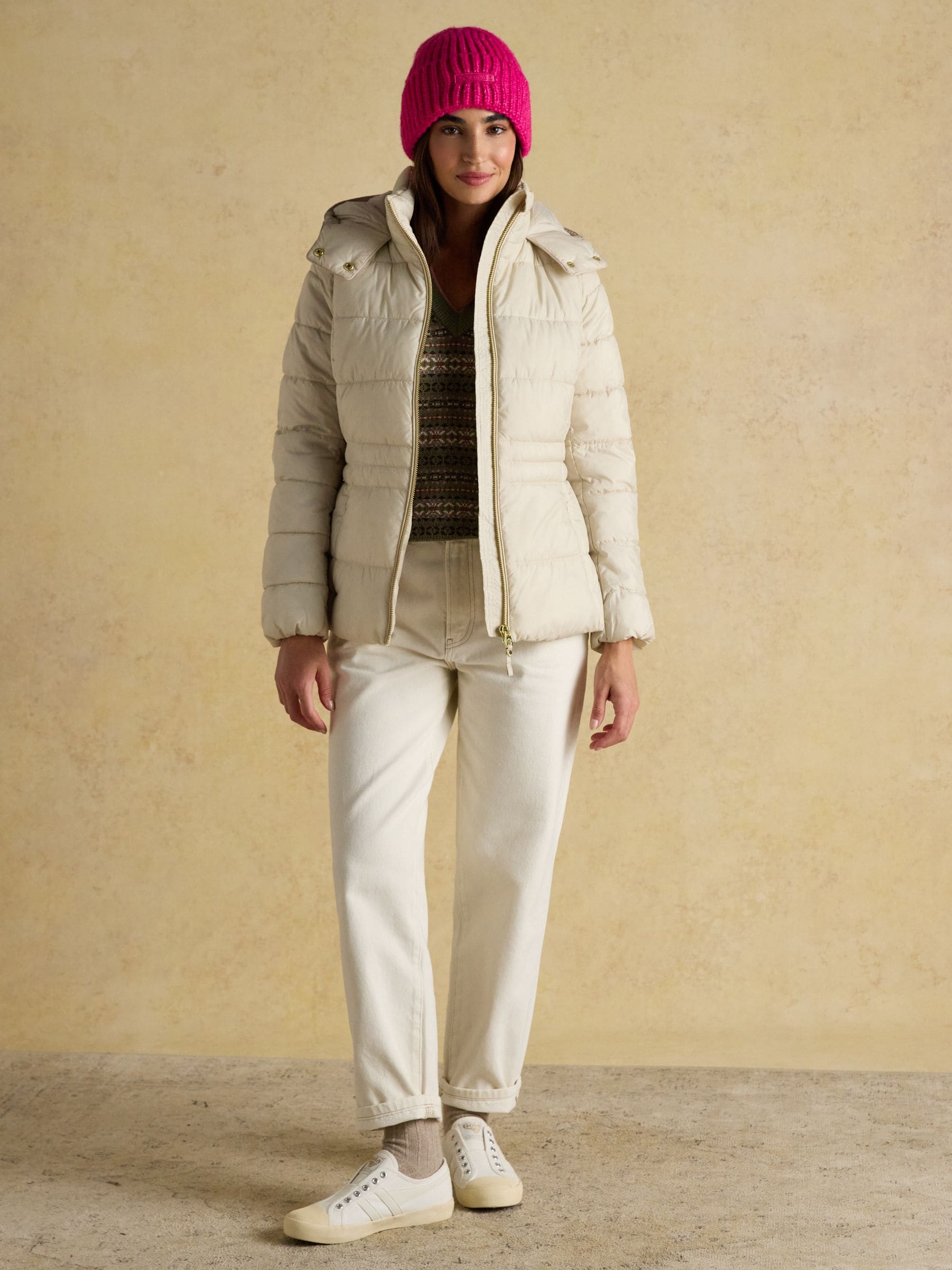 Joules Rosa Pink Beanie Hat