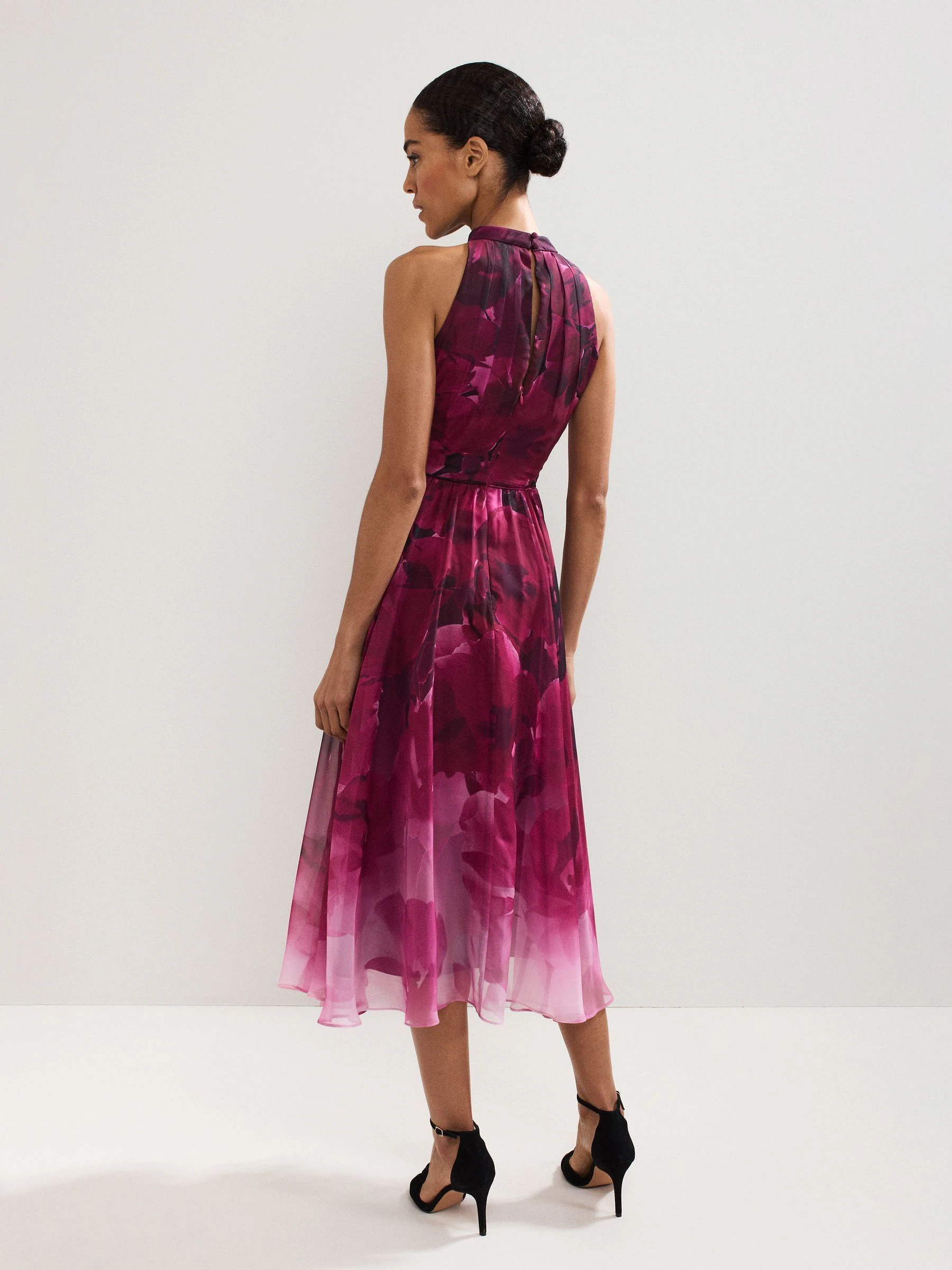 Phase Eight Purple Bethany Floral Print Dress