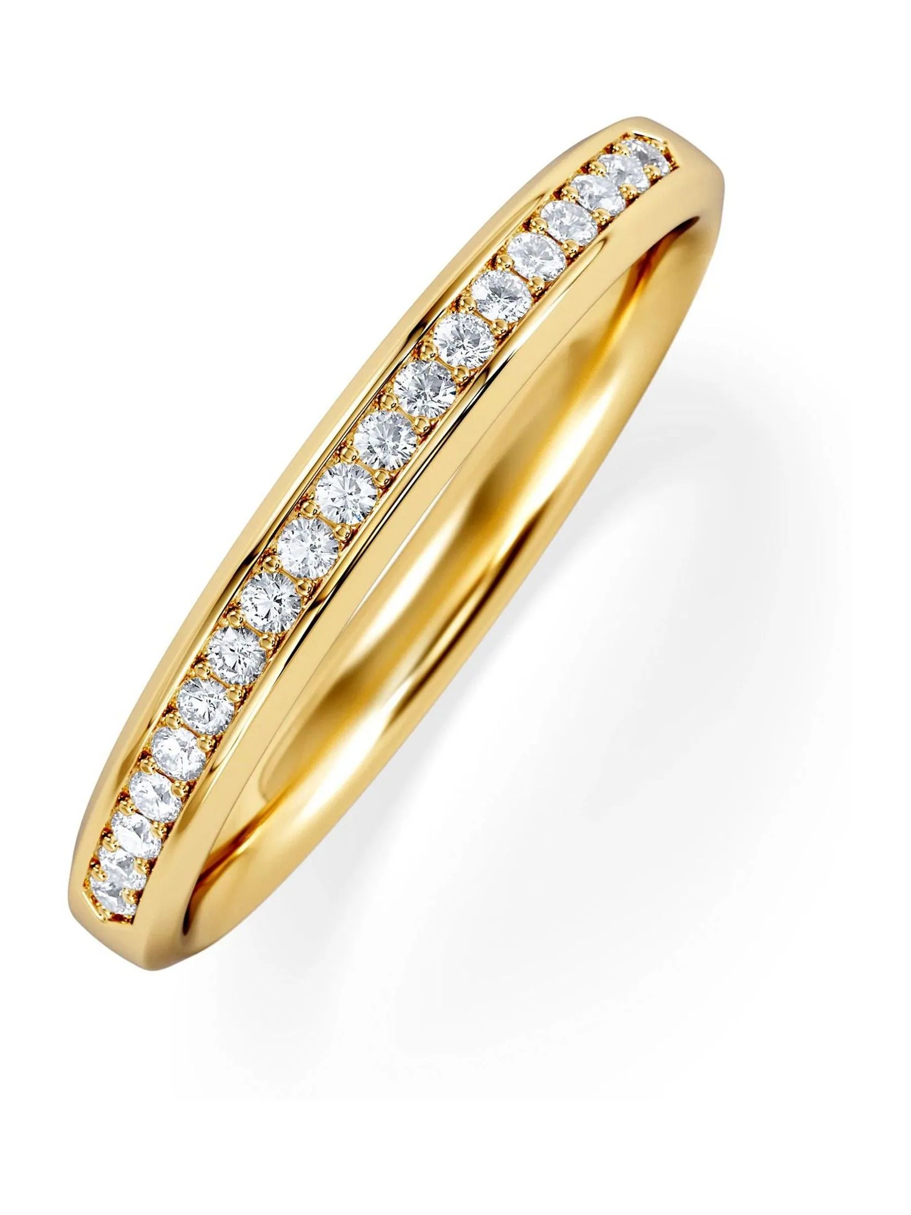 The Diamond Store Gold Lab Diamond Heritage Half Eternity Ring 0.15ct H/SI in 18K Gold Vermeil
