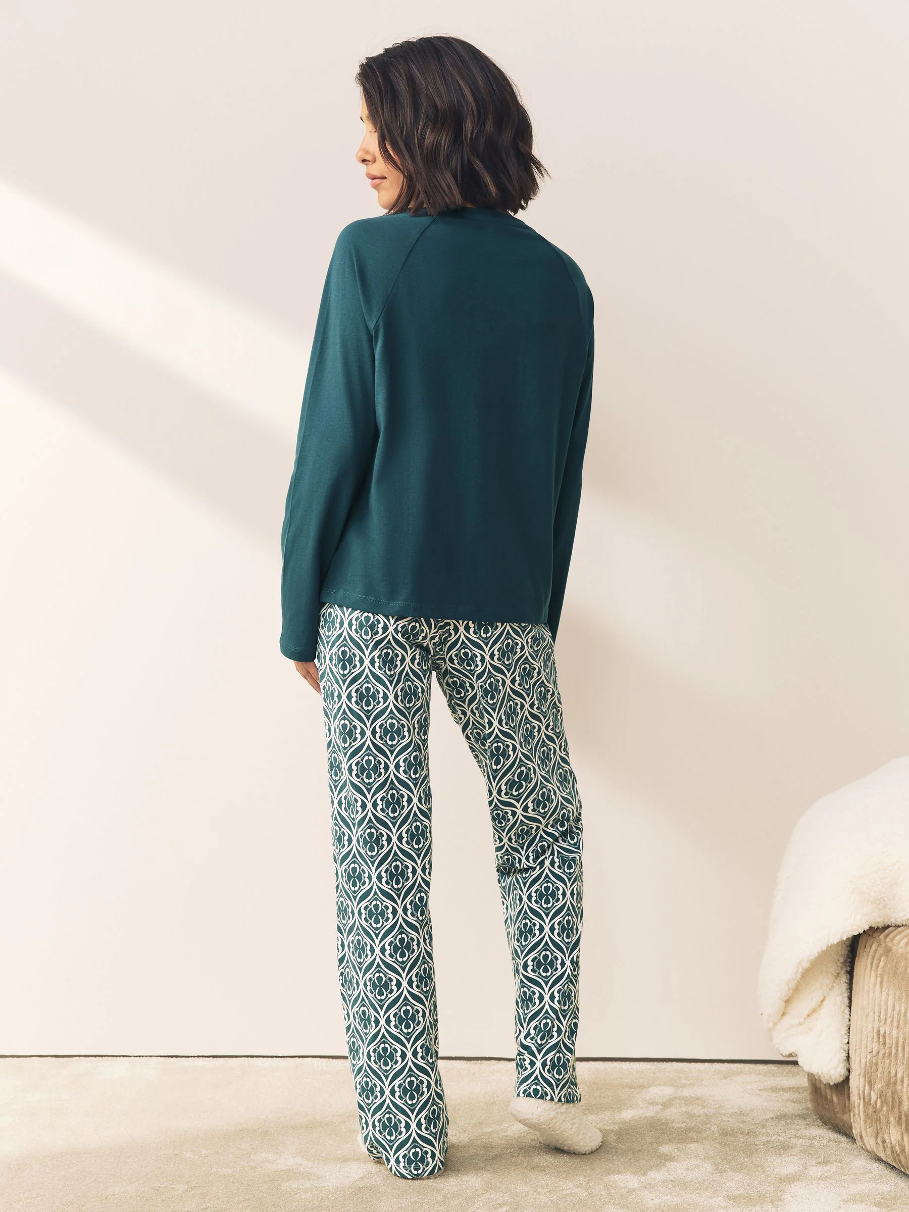 Blue Long Sleeve Pyjamas