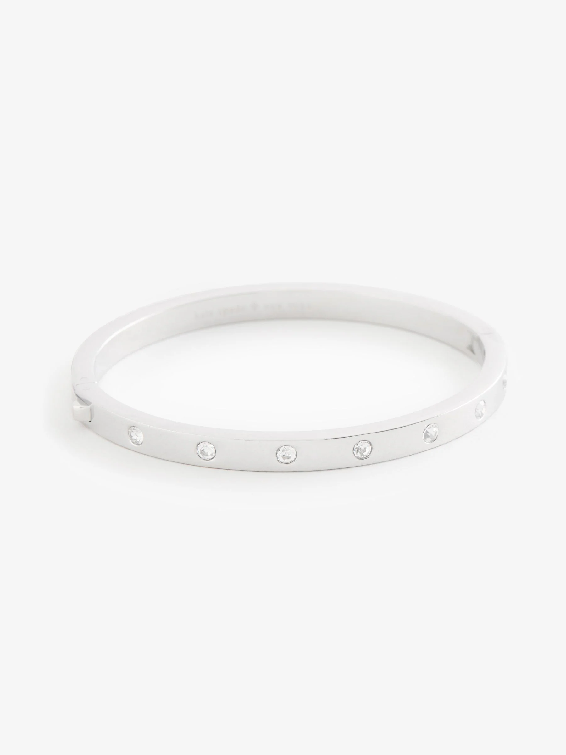 kate spade new york Set in Stone Hinged Silver Bangle