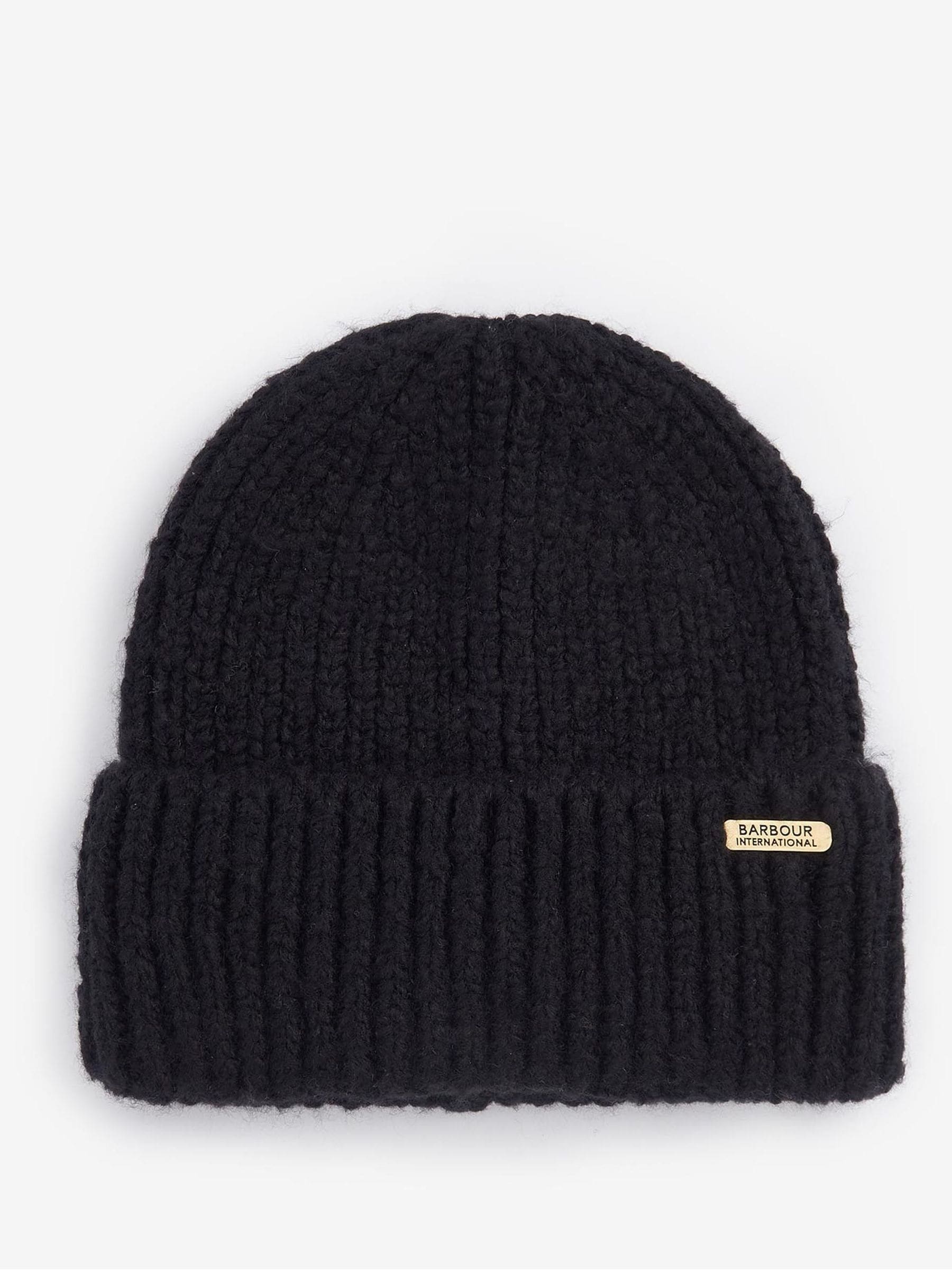 Barbour® International Black Aria Beanie Hat