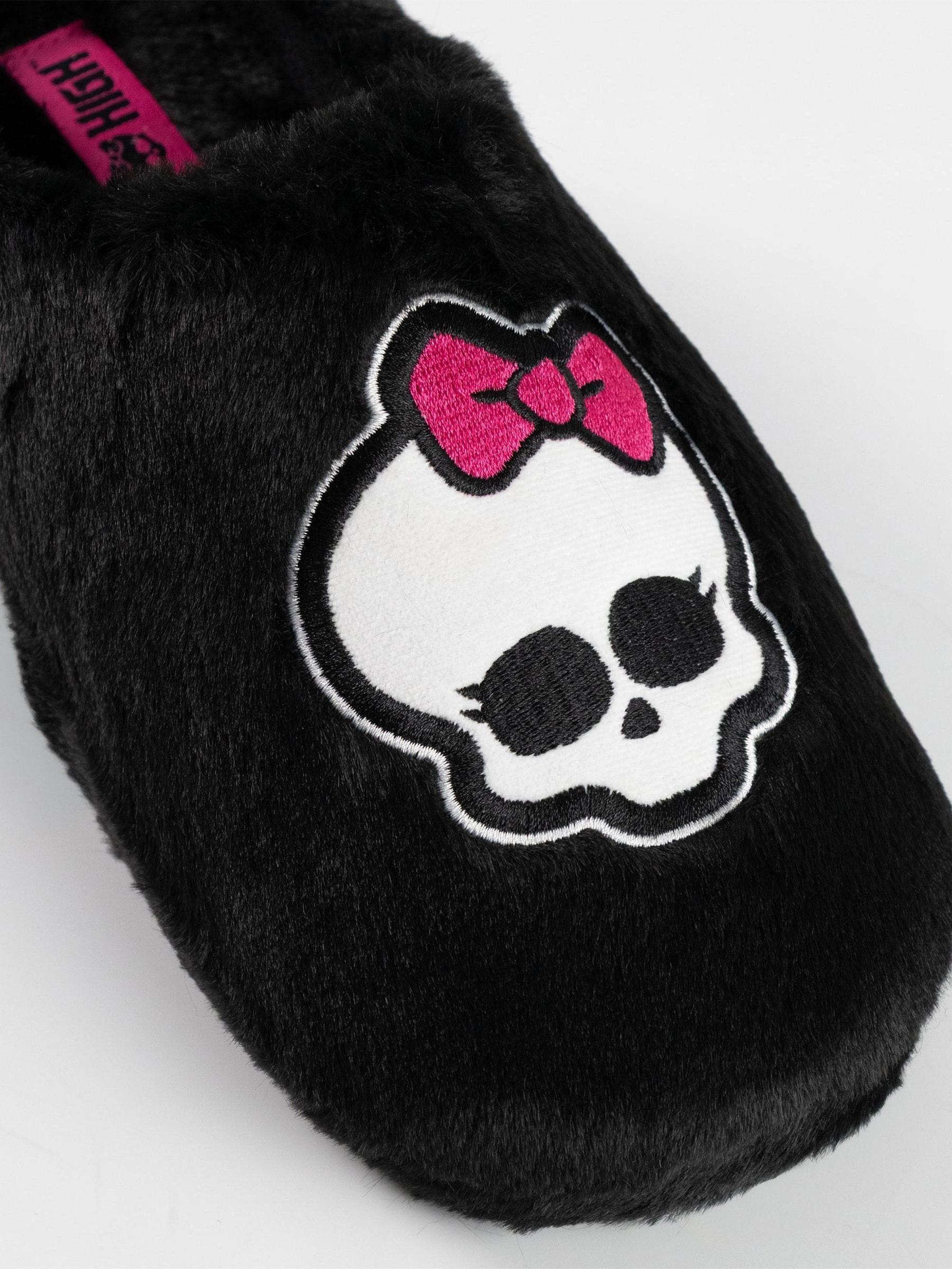 Vanilla Underground Black Monster High Mule Slippers