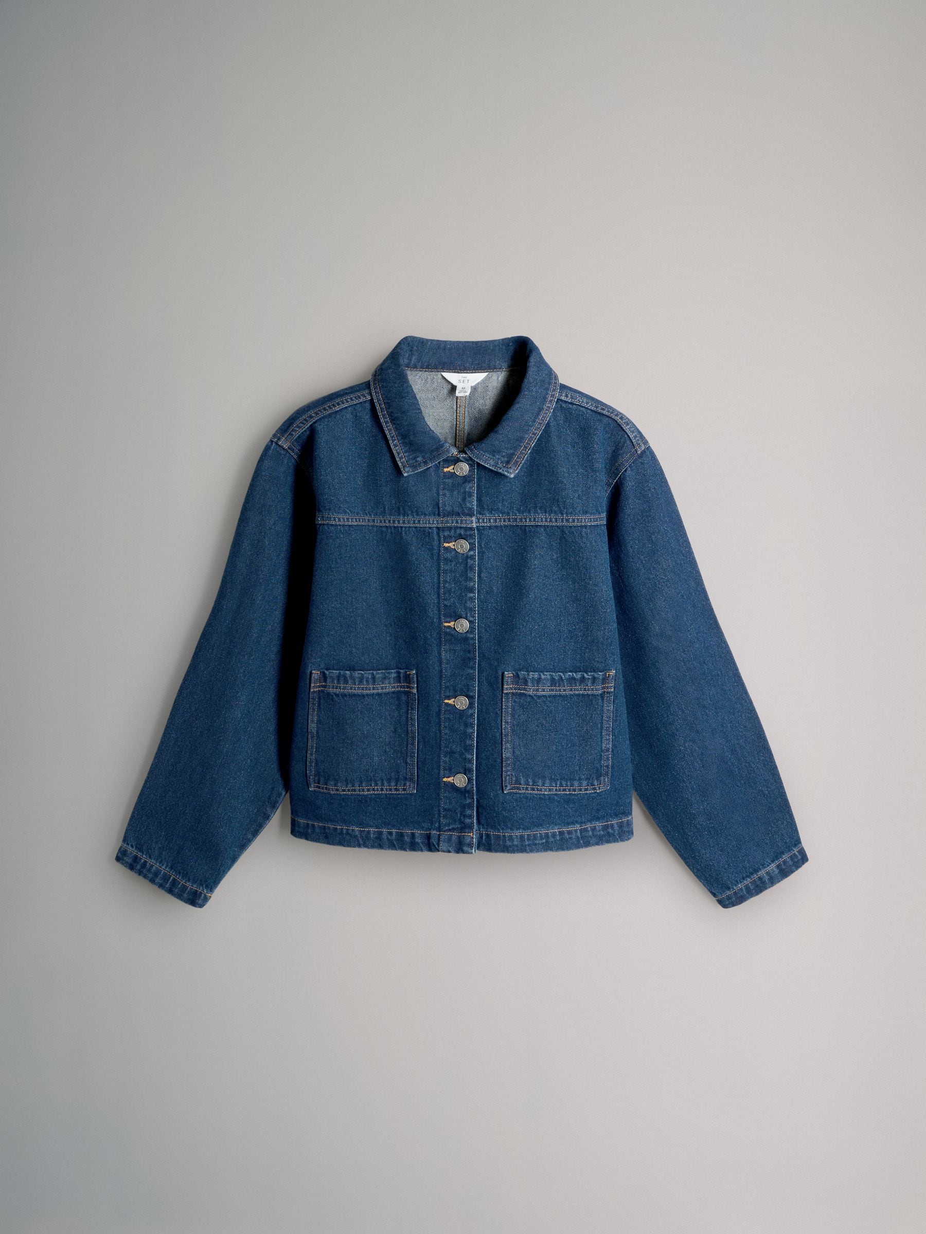 The Set 2 Pack Denim Shackets Black/Dark Blue