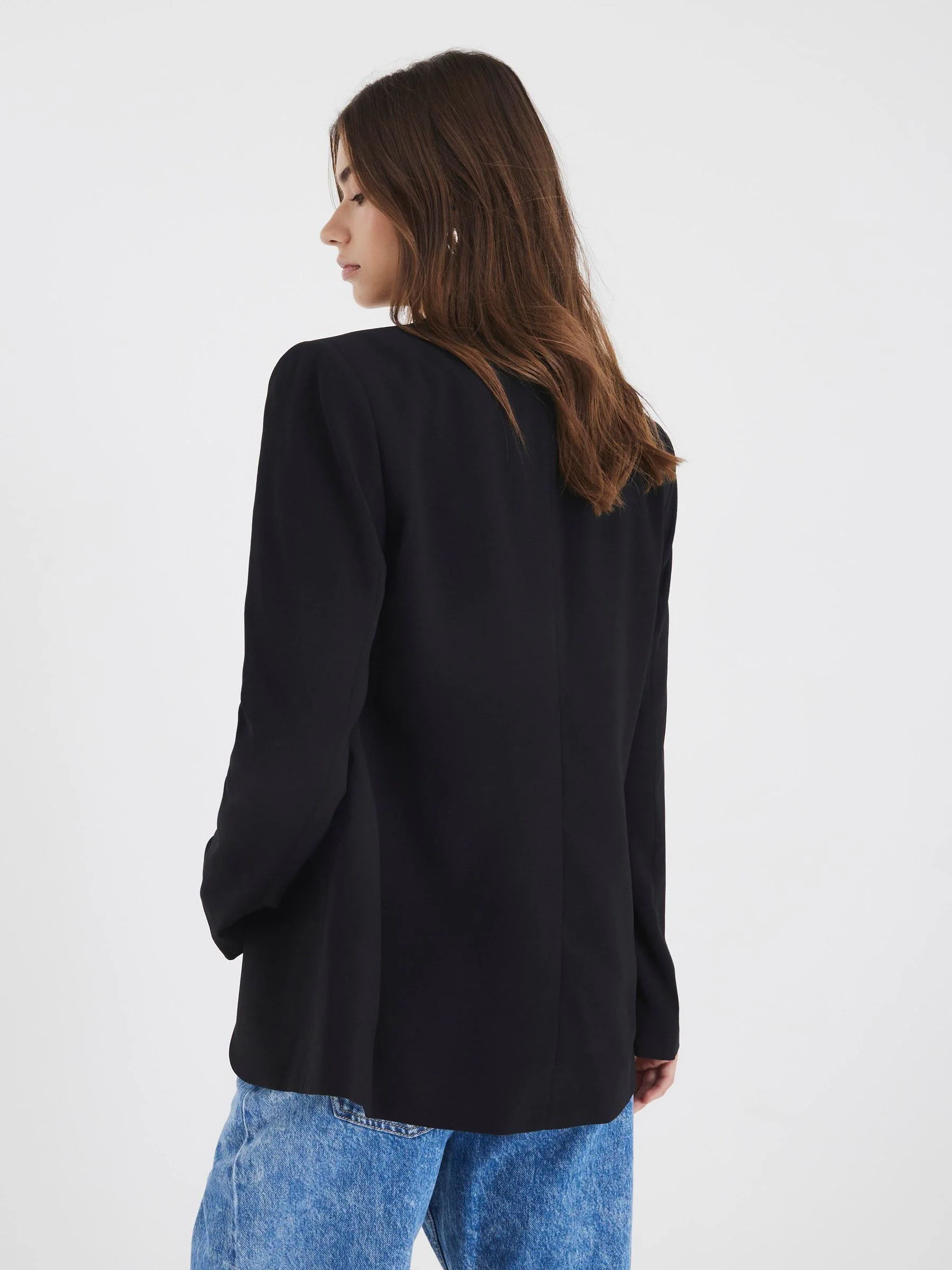 River Island Black Edge to Edge Blazer