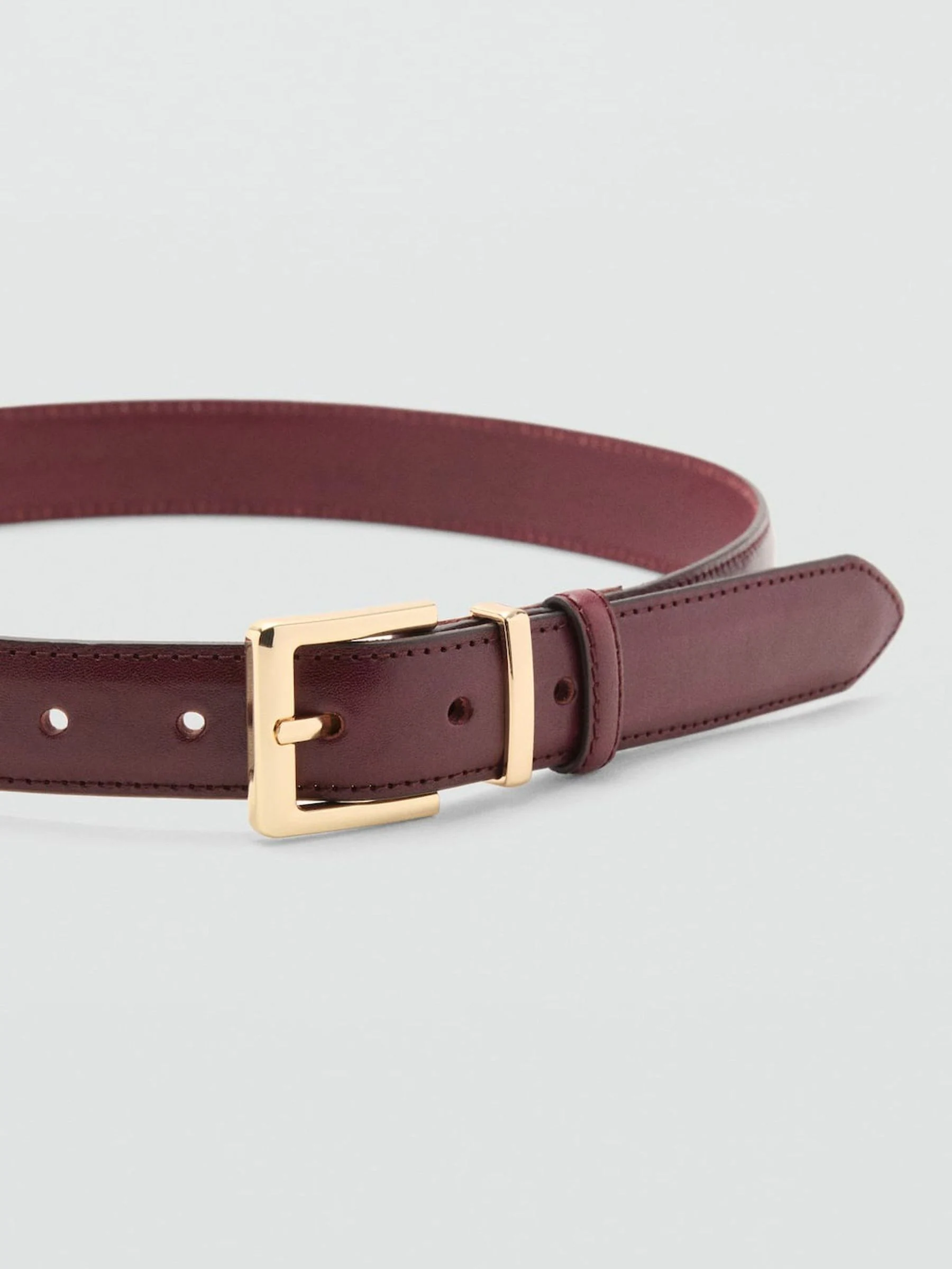 Mango Red Leather Belt