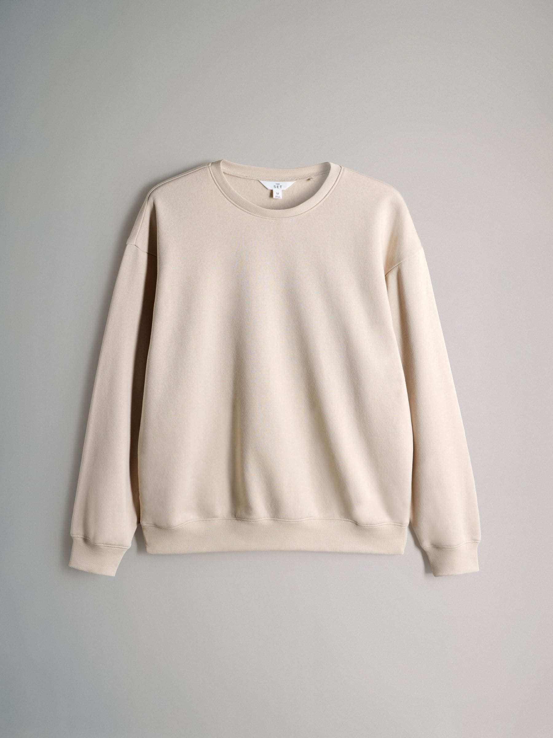 The Set 3 Pack Relaxed Crew Neck Sweatshirts Chocolate Brown/Taupe Brown/Cream