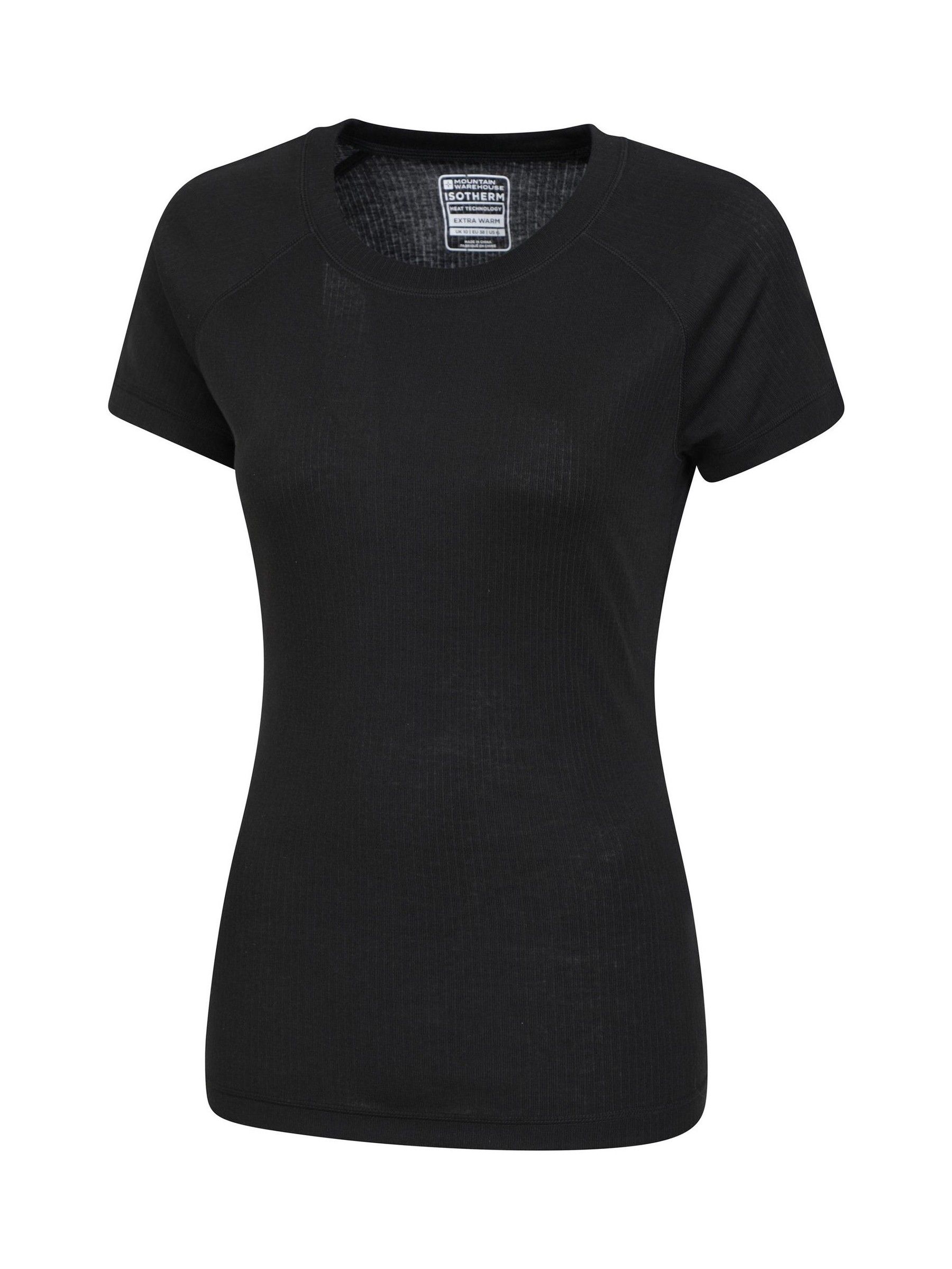 Mountain Warehouse Black Womens Talus Thermal T-Shirt