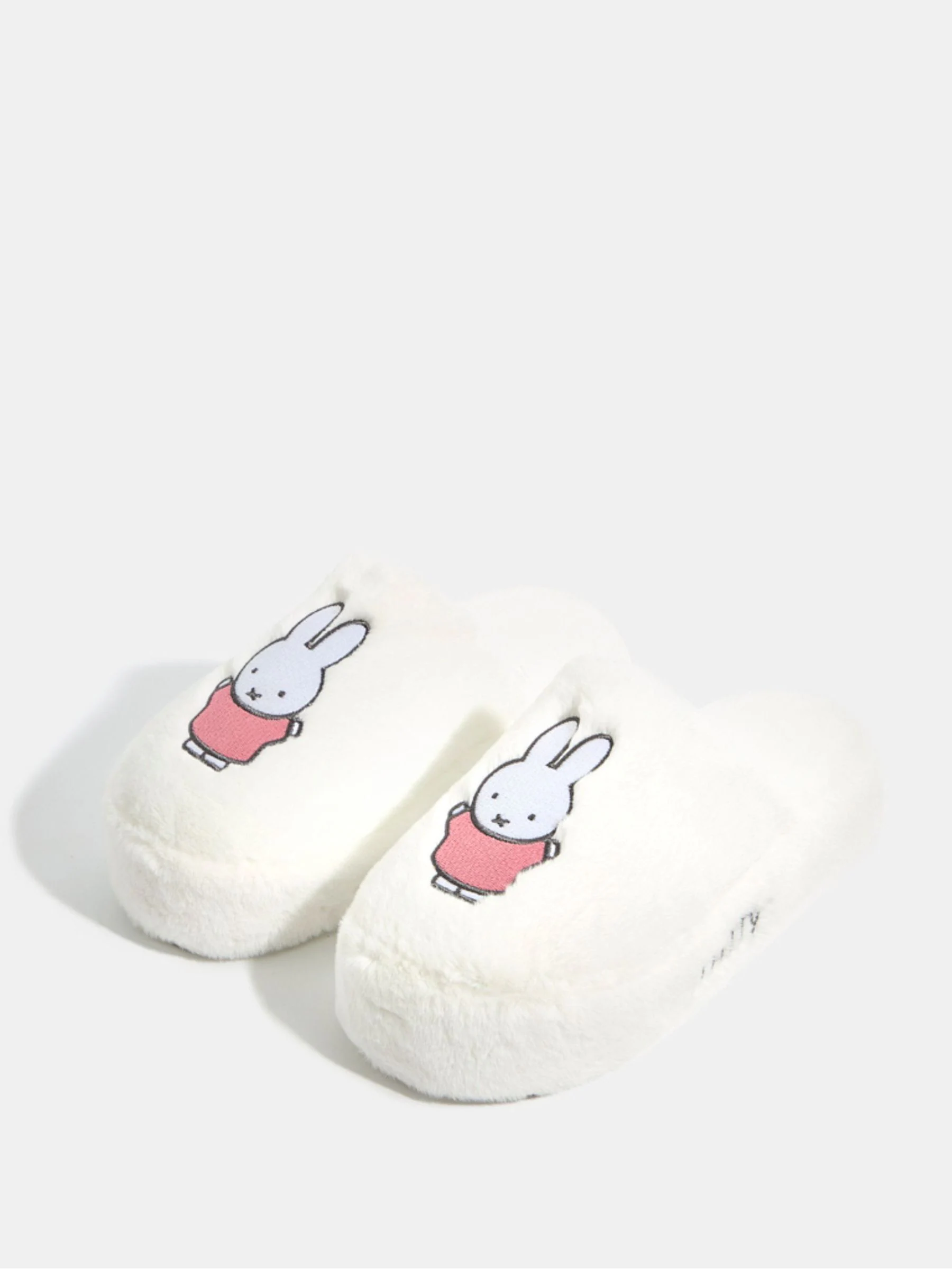 Skinnydip White Miffy x Pink Dress Slippers