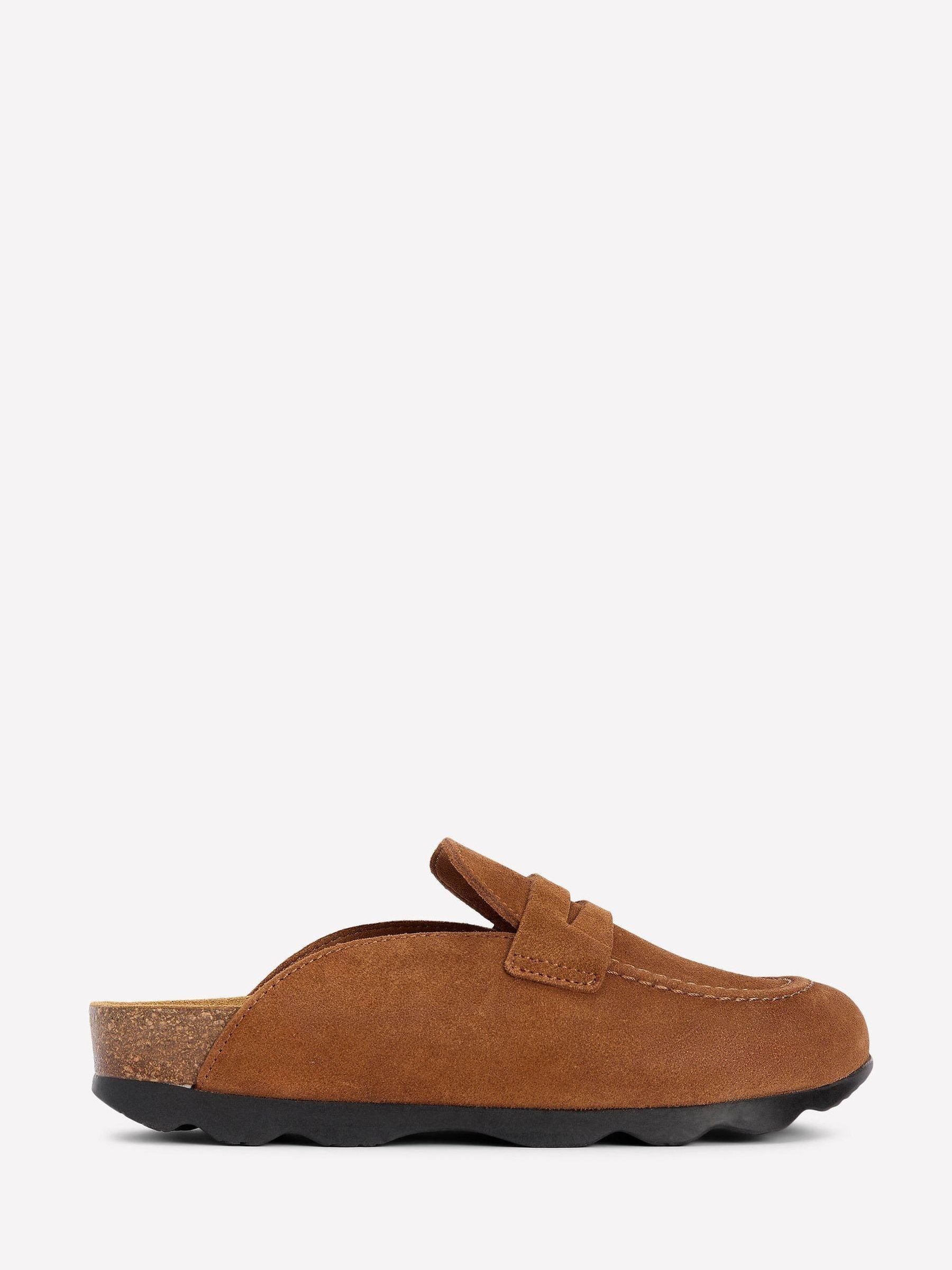Boden Brown Suede Mule Clogs