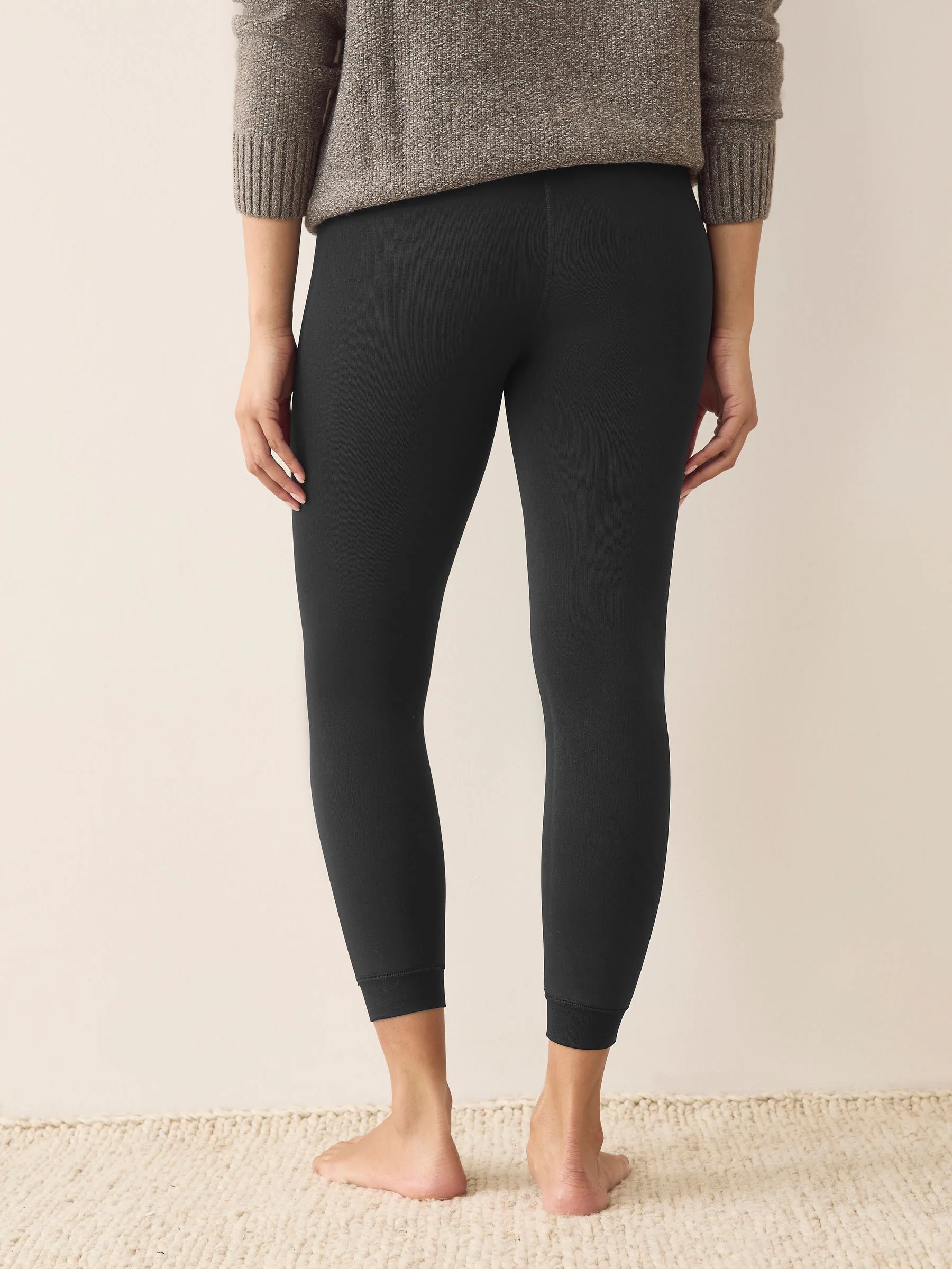 Black Maximum Warmth Fleece Lined Thermal Leggings