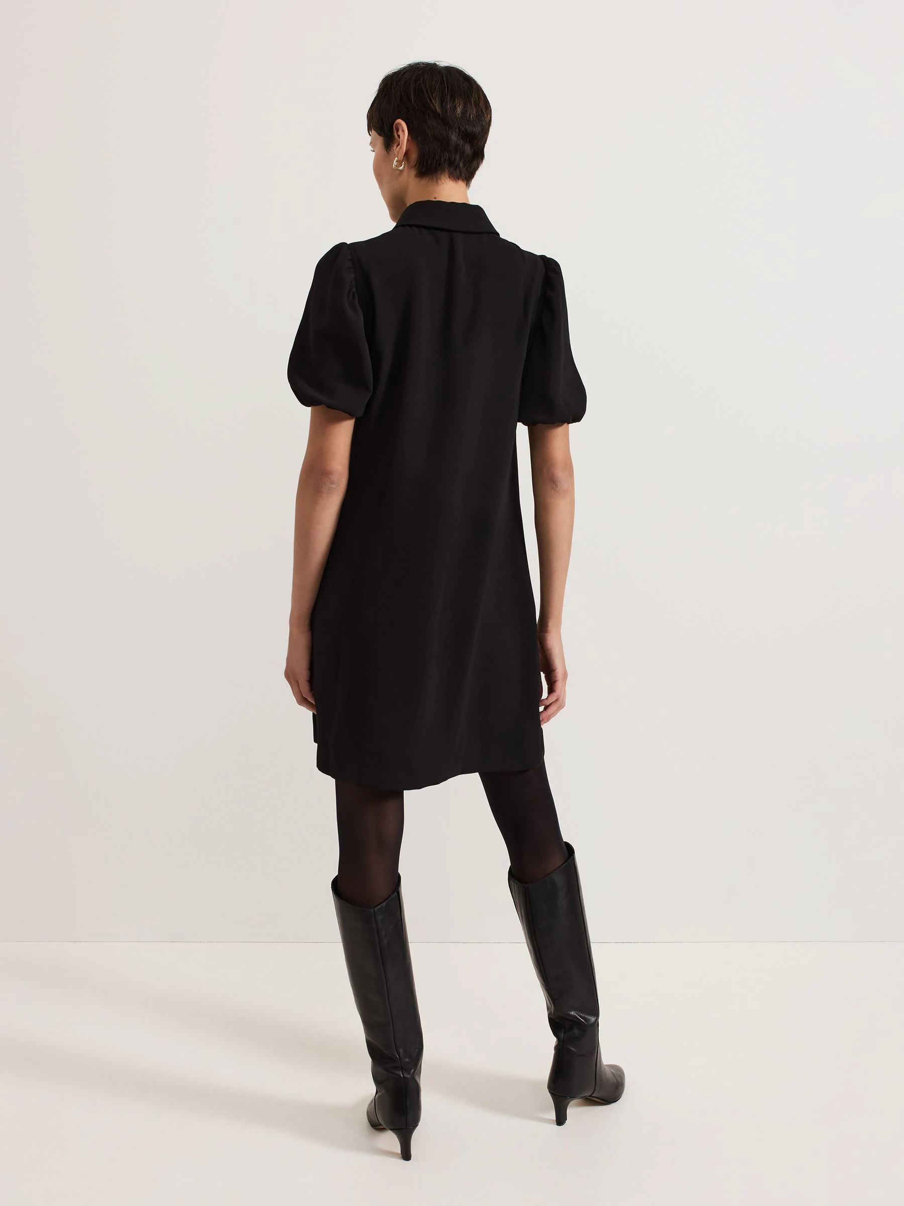 Phase Eight Black Candice Scallop Dress