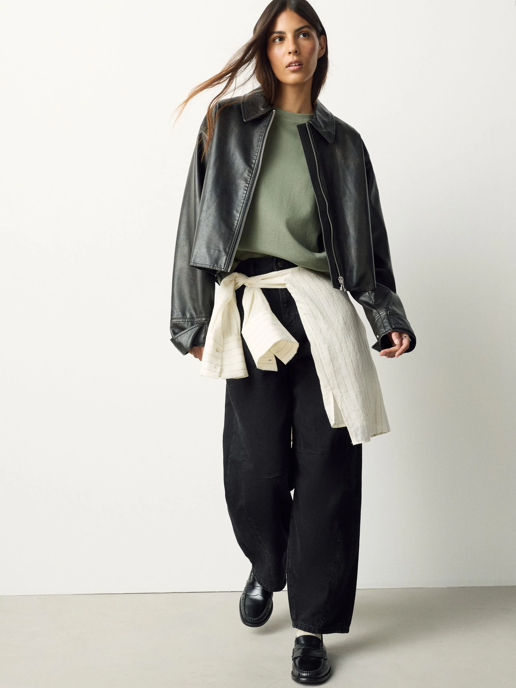 Khaki Green Heavyweight Short Sleeve Crew Neck T-Shirt