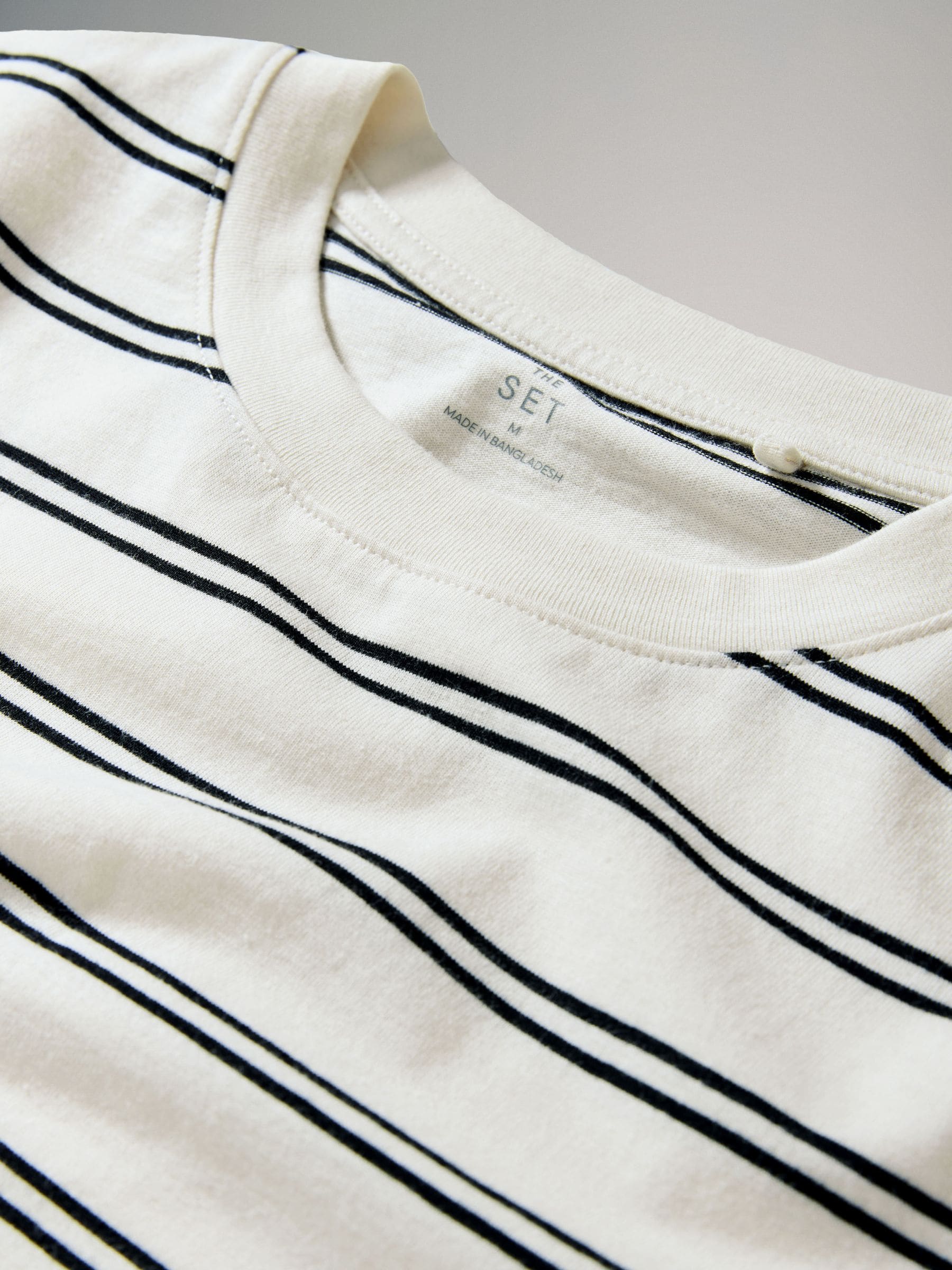 The Set 3 Pack Short Sleeve T-Shirt Dresses Black/Chocolate Brown/Stripe