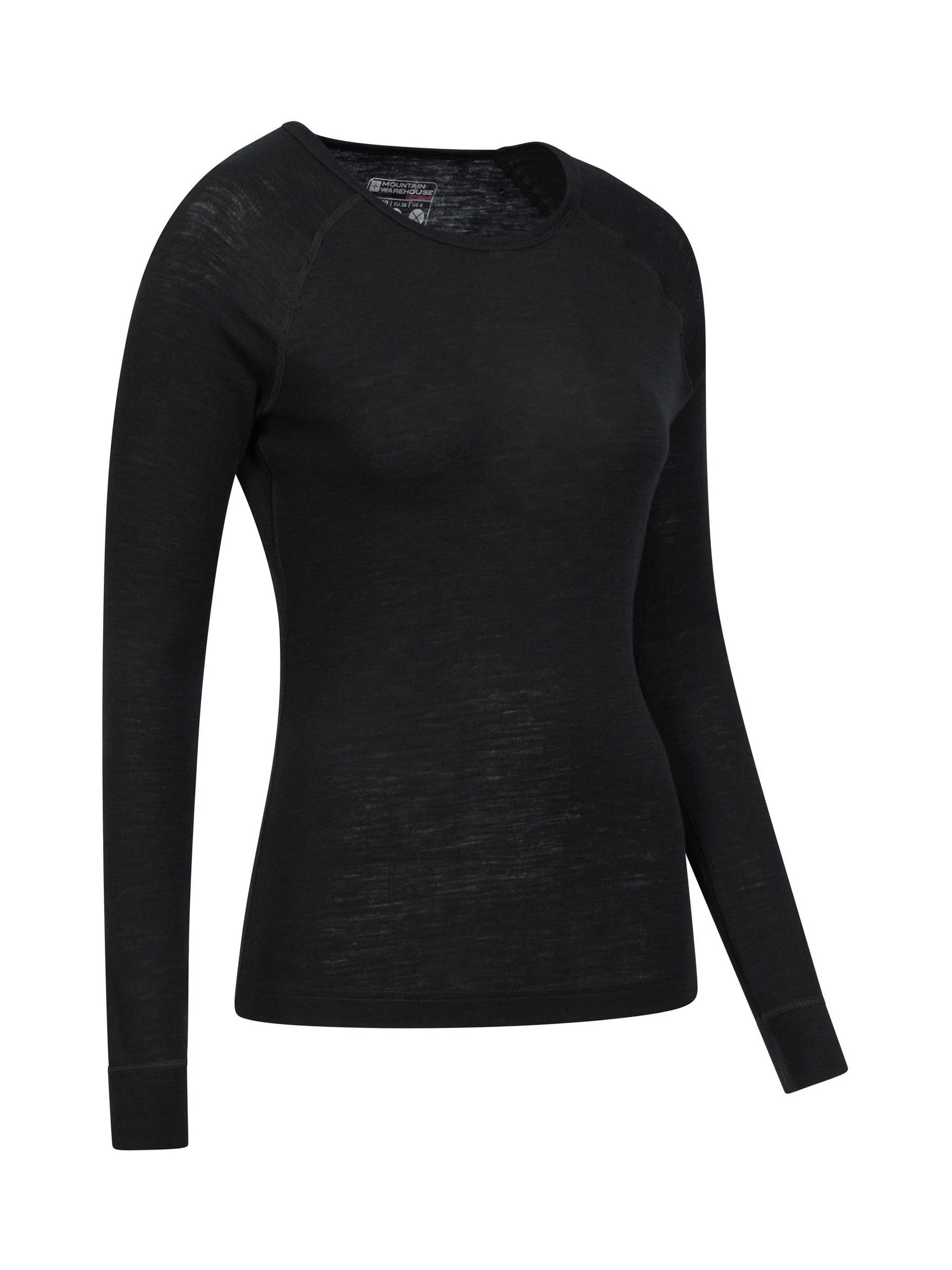Mountain Warehouse Black Womens Merino II Thermal Top
