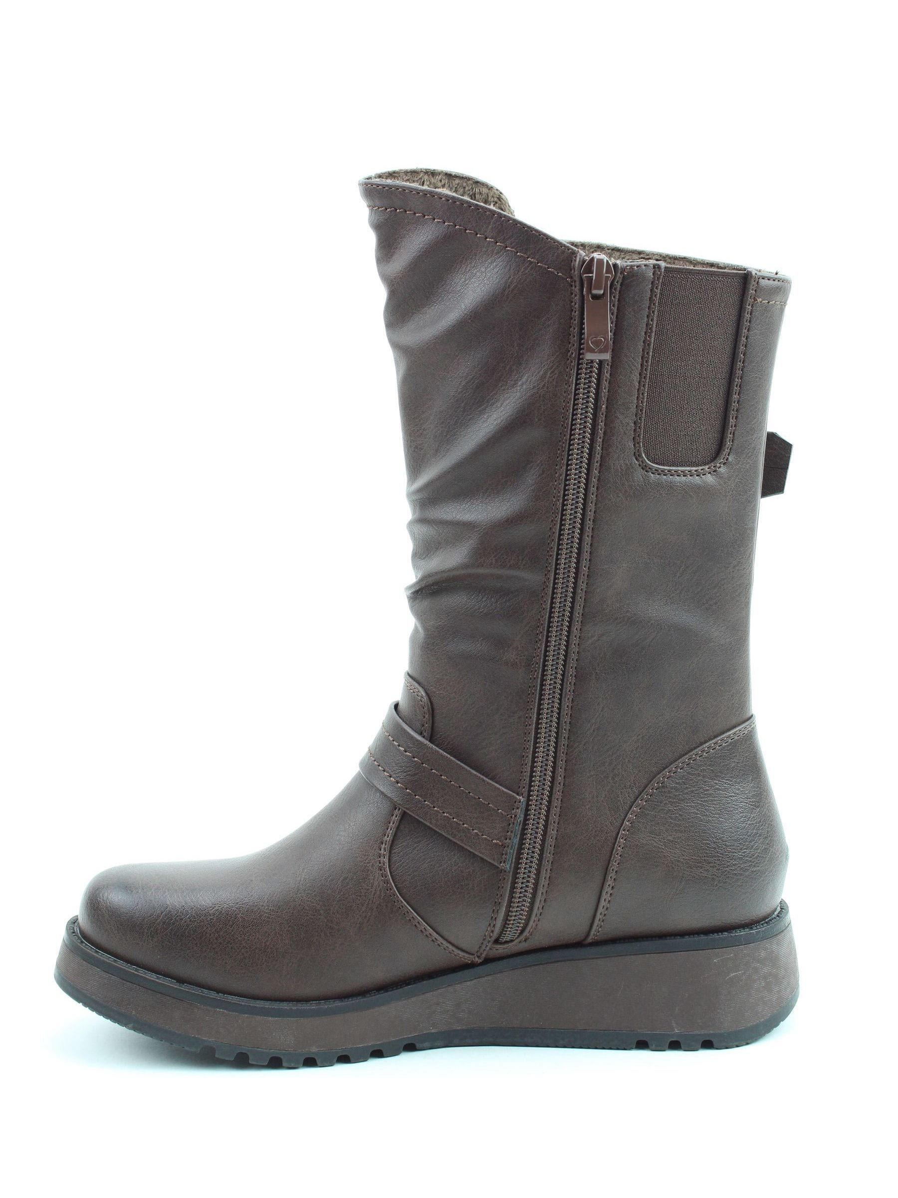 Heavenly Feet Brown Mid Boots