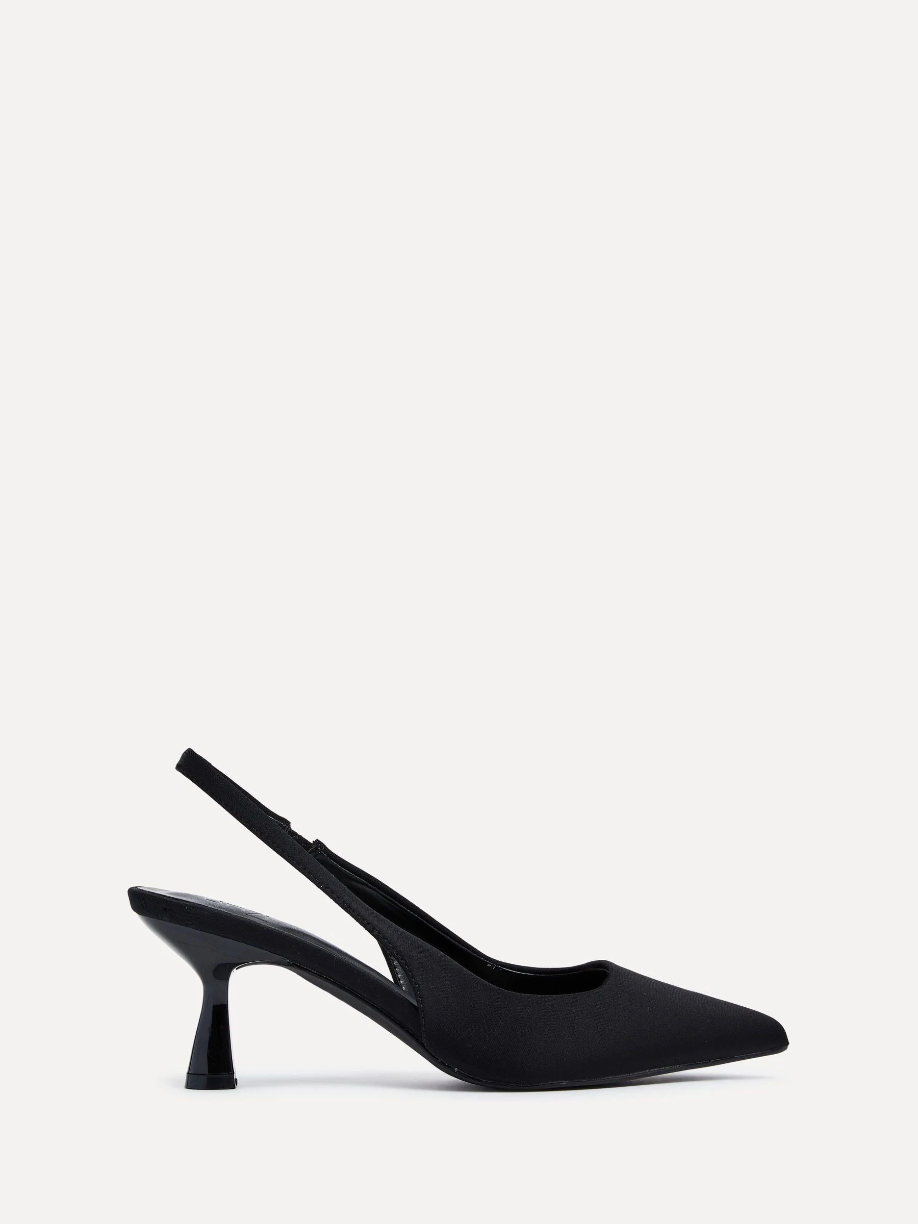 Linzi Black Presley Stiletto Pointed Court Heels