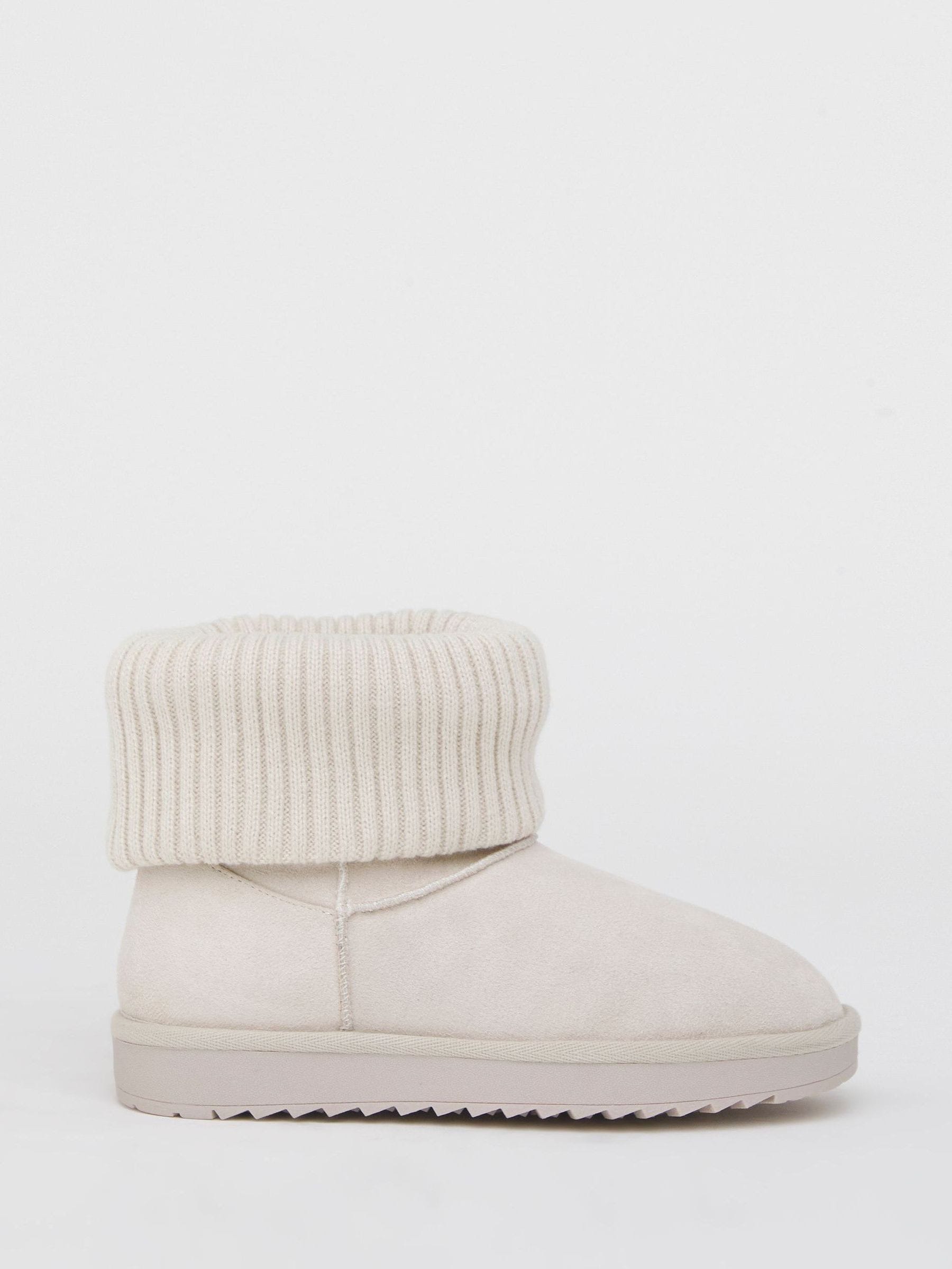 Simply Be Natural Cuff Slipper Boots