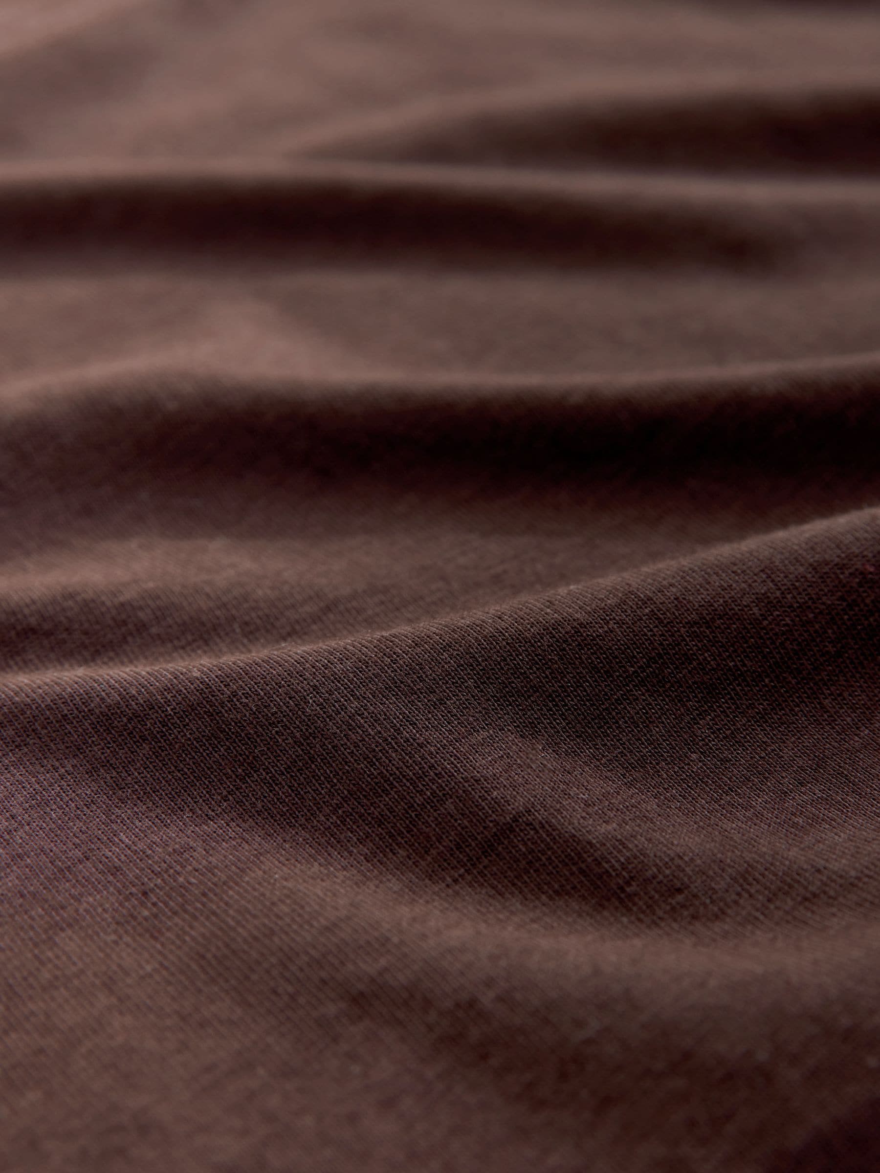 Chocolate Brown Cap Sleeve TENCEL™ Modal Blend T-Shirt