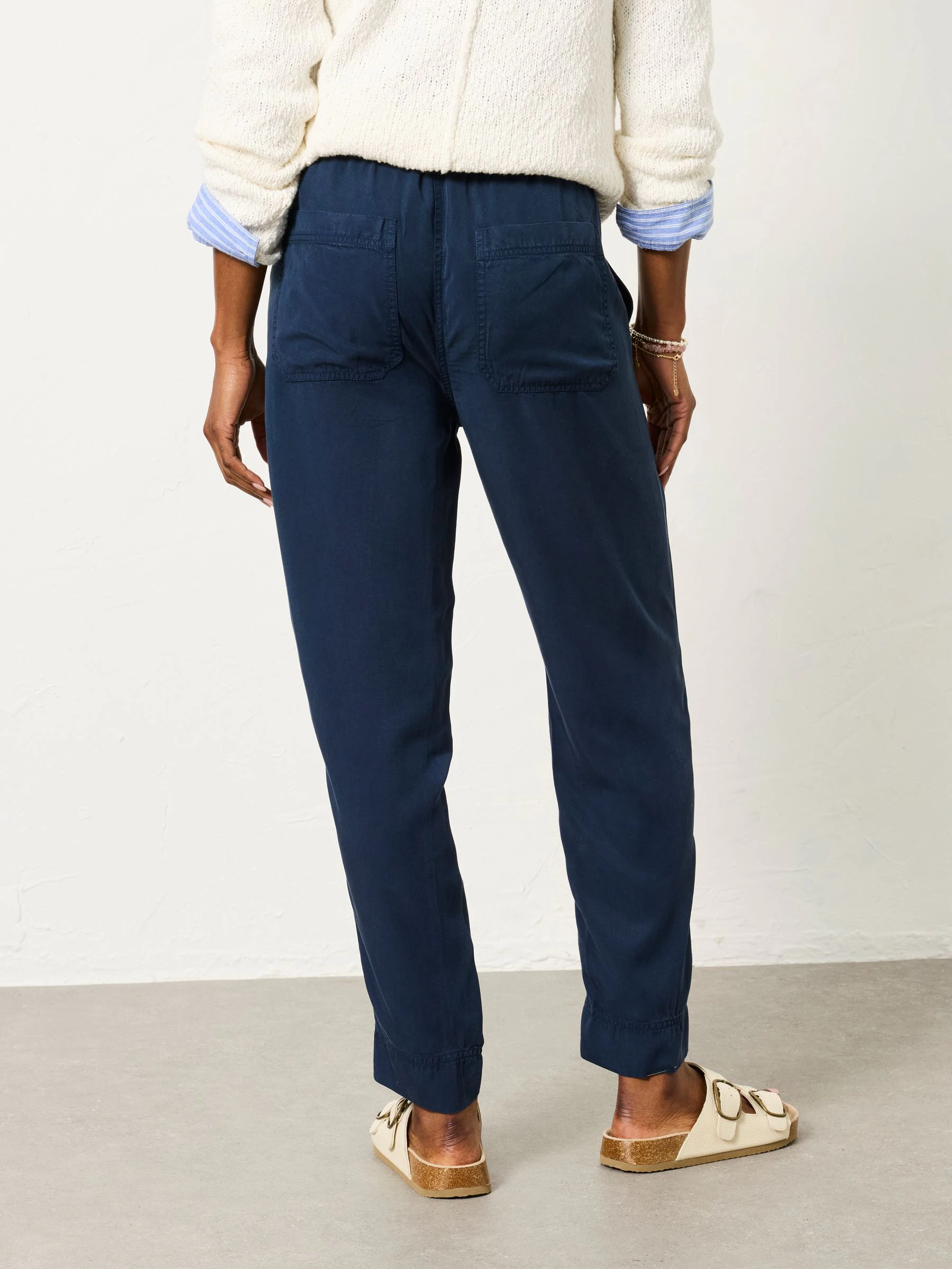 FatFace Charlie Navy Tapered Trouser