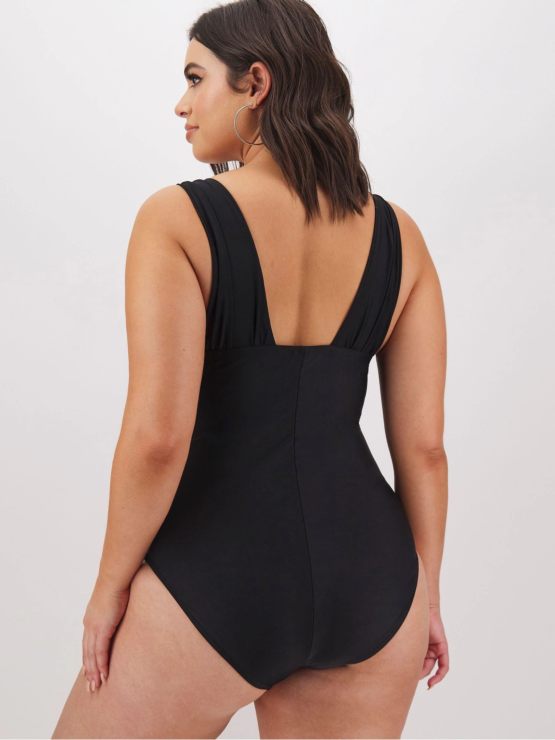 Simply Be Black Magisculpt Lose Up To An Inch Swimsuit