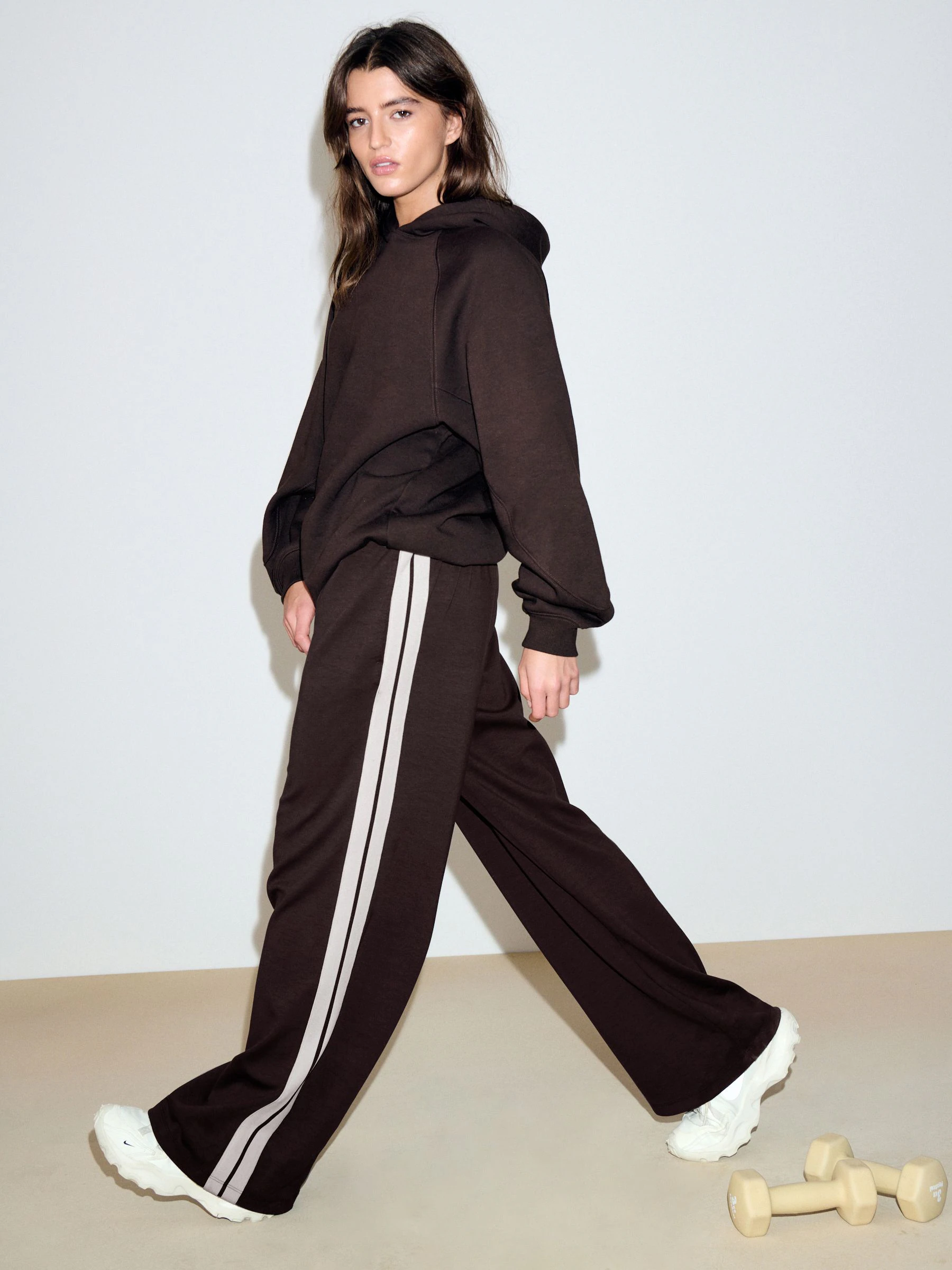 Chocolate Brown Relaxed Fit Heavyweight Regular Length Hoodie