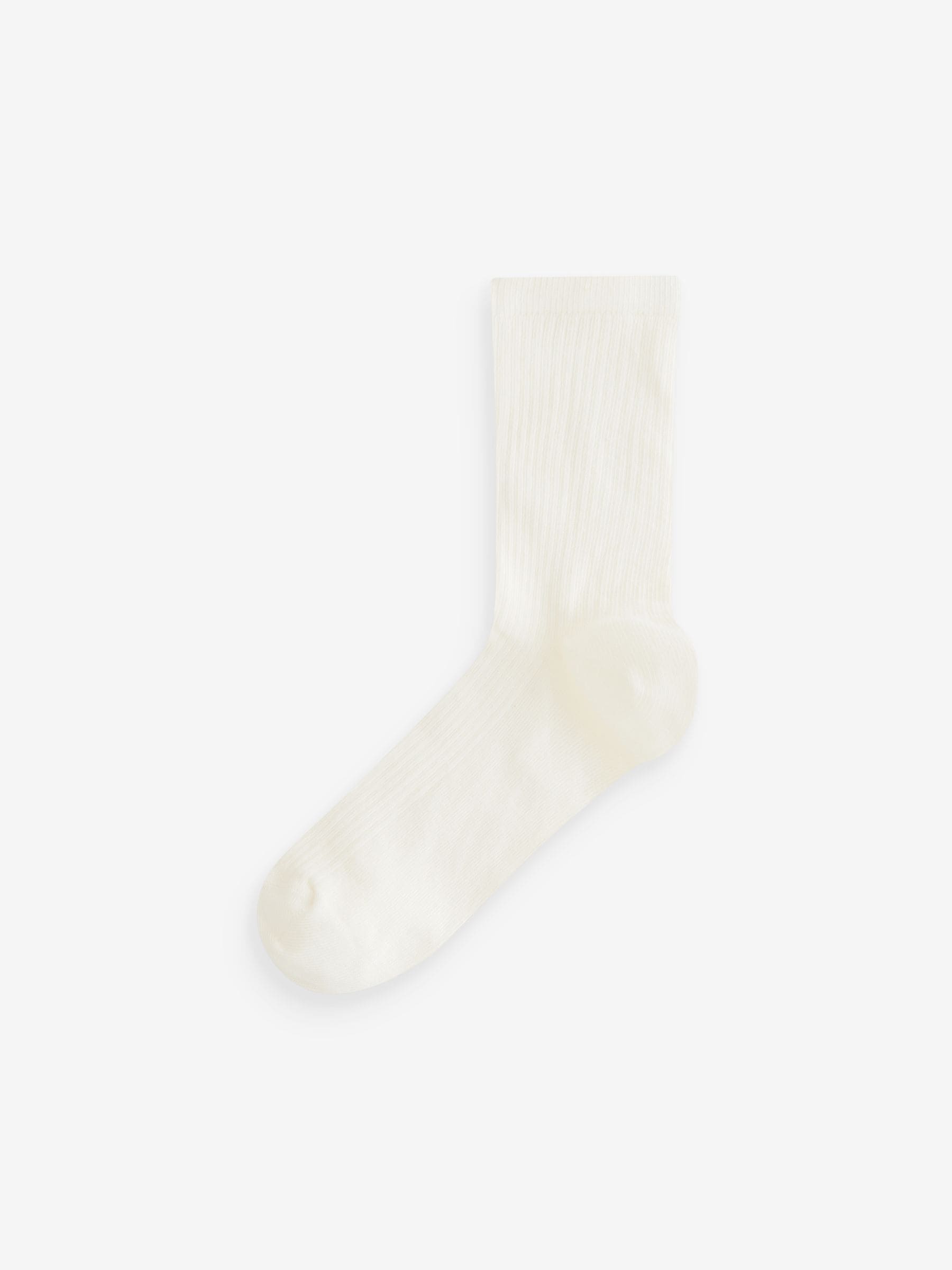 Neutral Ribbed Ankle Socks 4 Pack