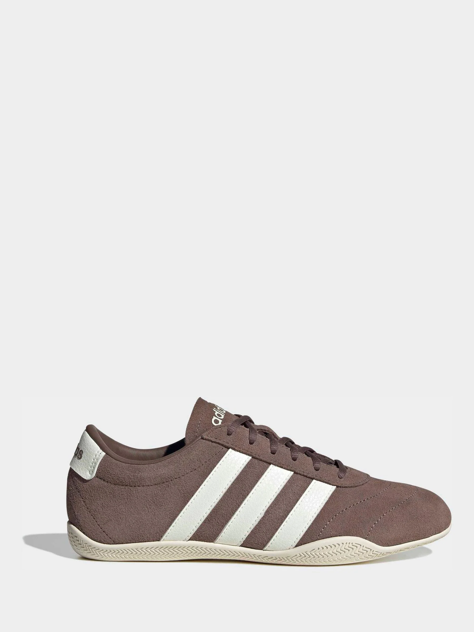 adidas Brown/White Grand Court Lo Trainers