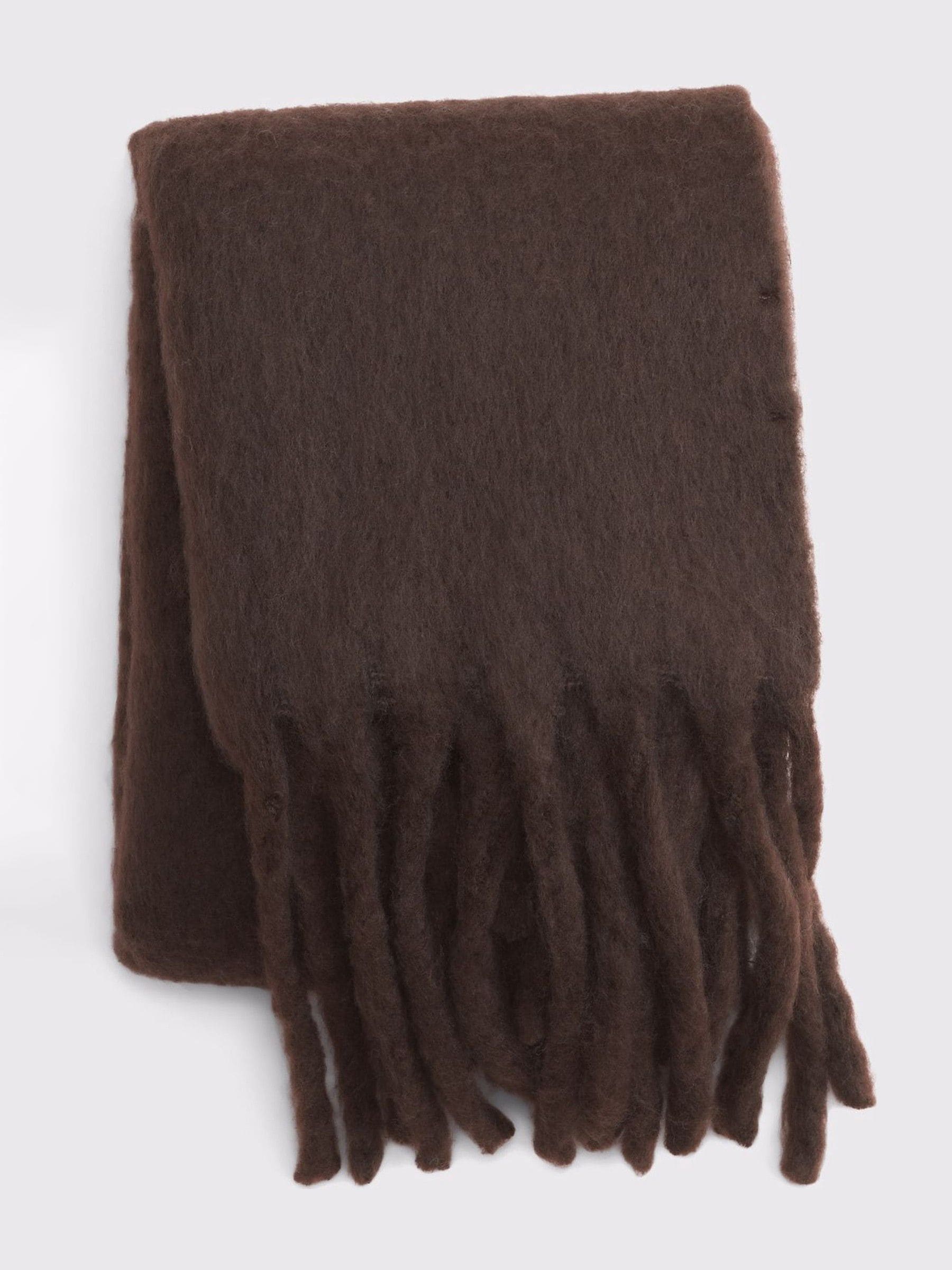 Abercrombie & Fitch Brown Woven Cosy Scarf