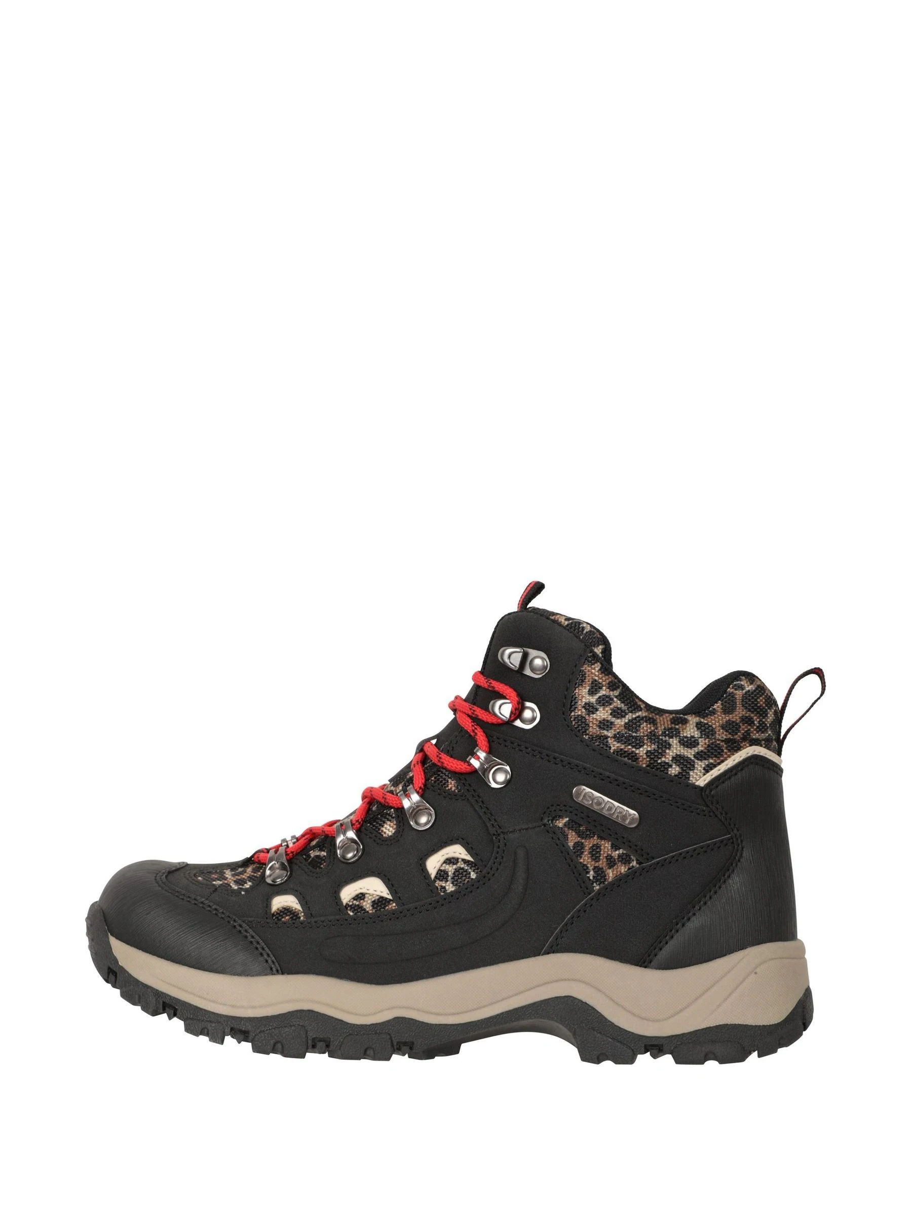 Mountain Warehouse Black/Leopard Womens Adventurer Printed Waterproof Boots