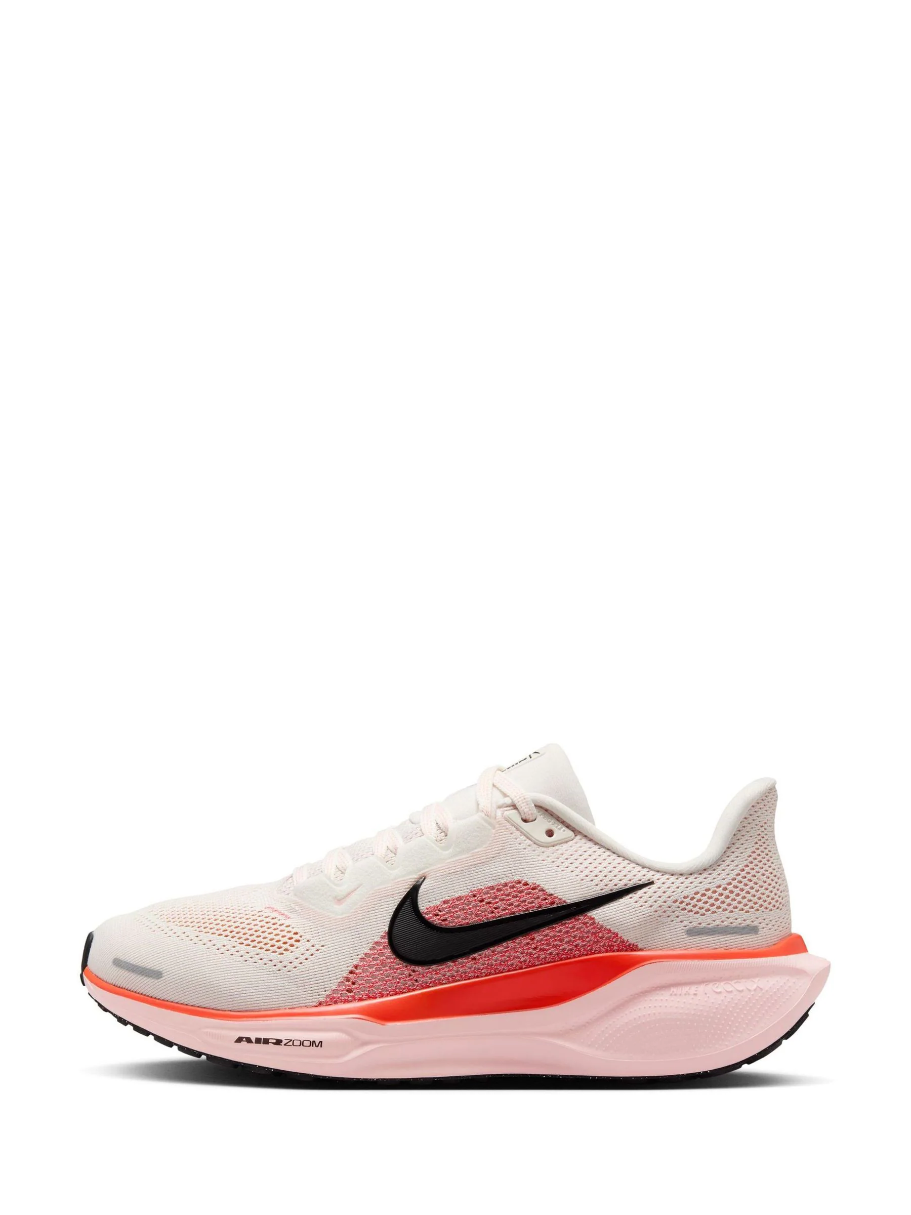 Nike White/Coral Pegasus 41 Road Running Trainers